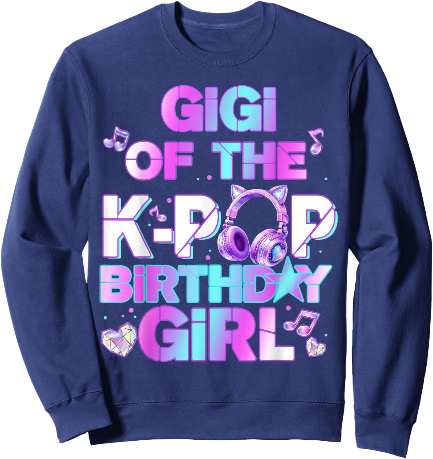 Gigi of The K-PoP Birthday Girls Korean Music Lovers Sweatshirt - Sweatshirt | Navy