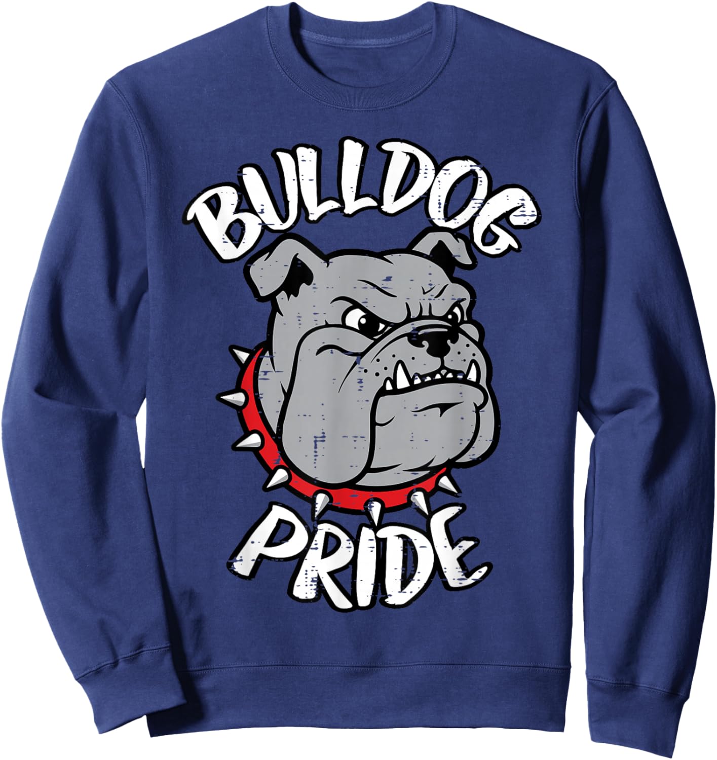 Bulldog Pride Girls Youth Teen Kids Men Boys Women Sweatshirt - Sweatshirt | Navy