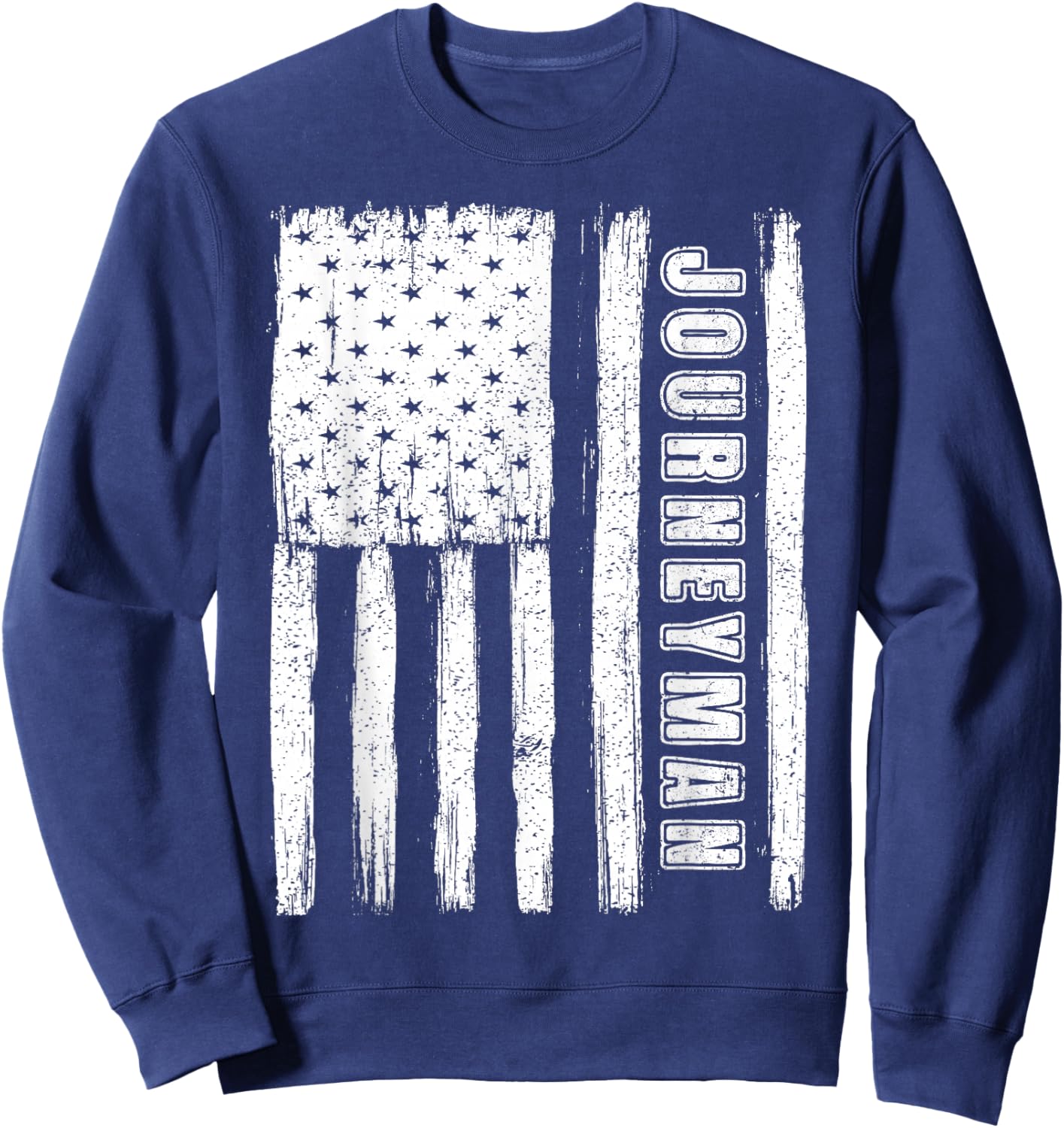 Fourth of July Shirts American Flag Journeyman Sweatshirt - Sweatshirt | Navy