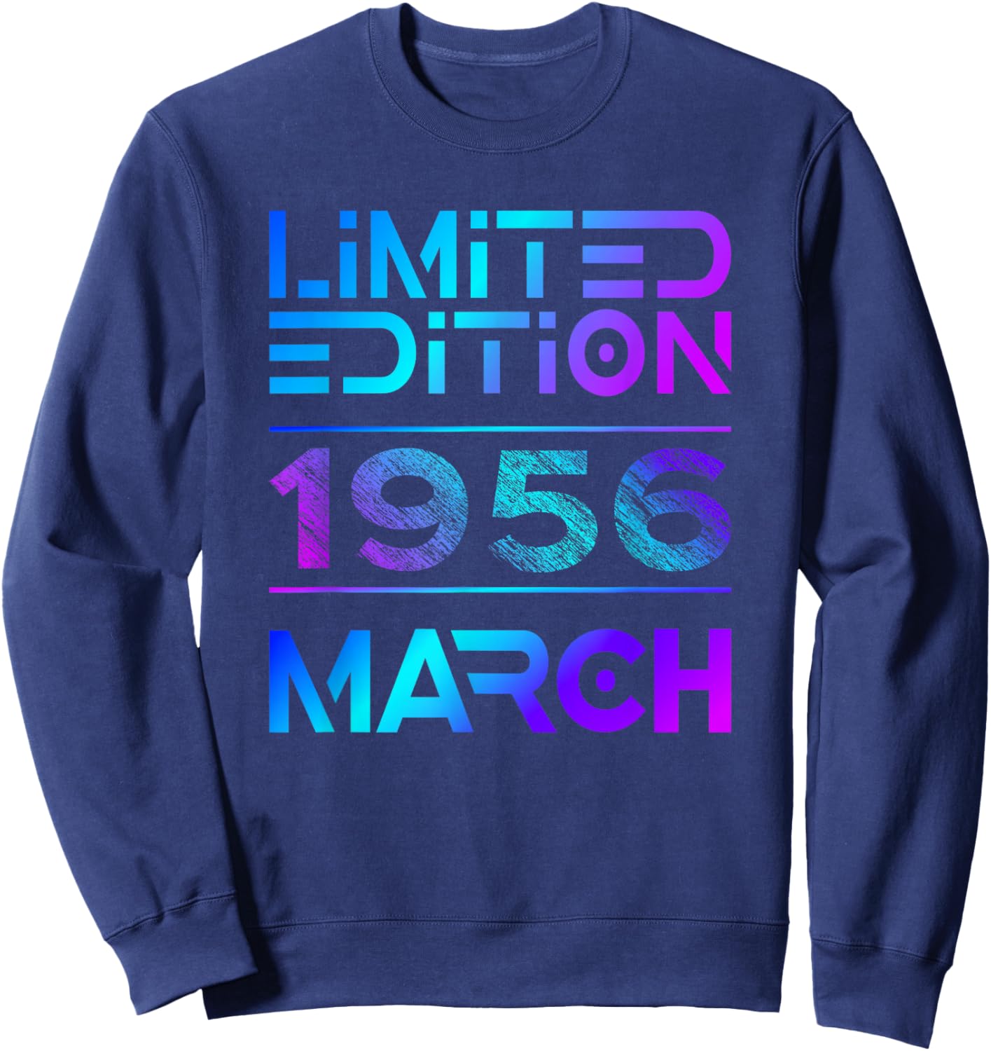 Limited Edition March 1956 Vintage 70. Birthday Sweatshirt - Sweatshirt | Navy