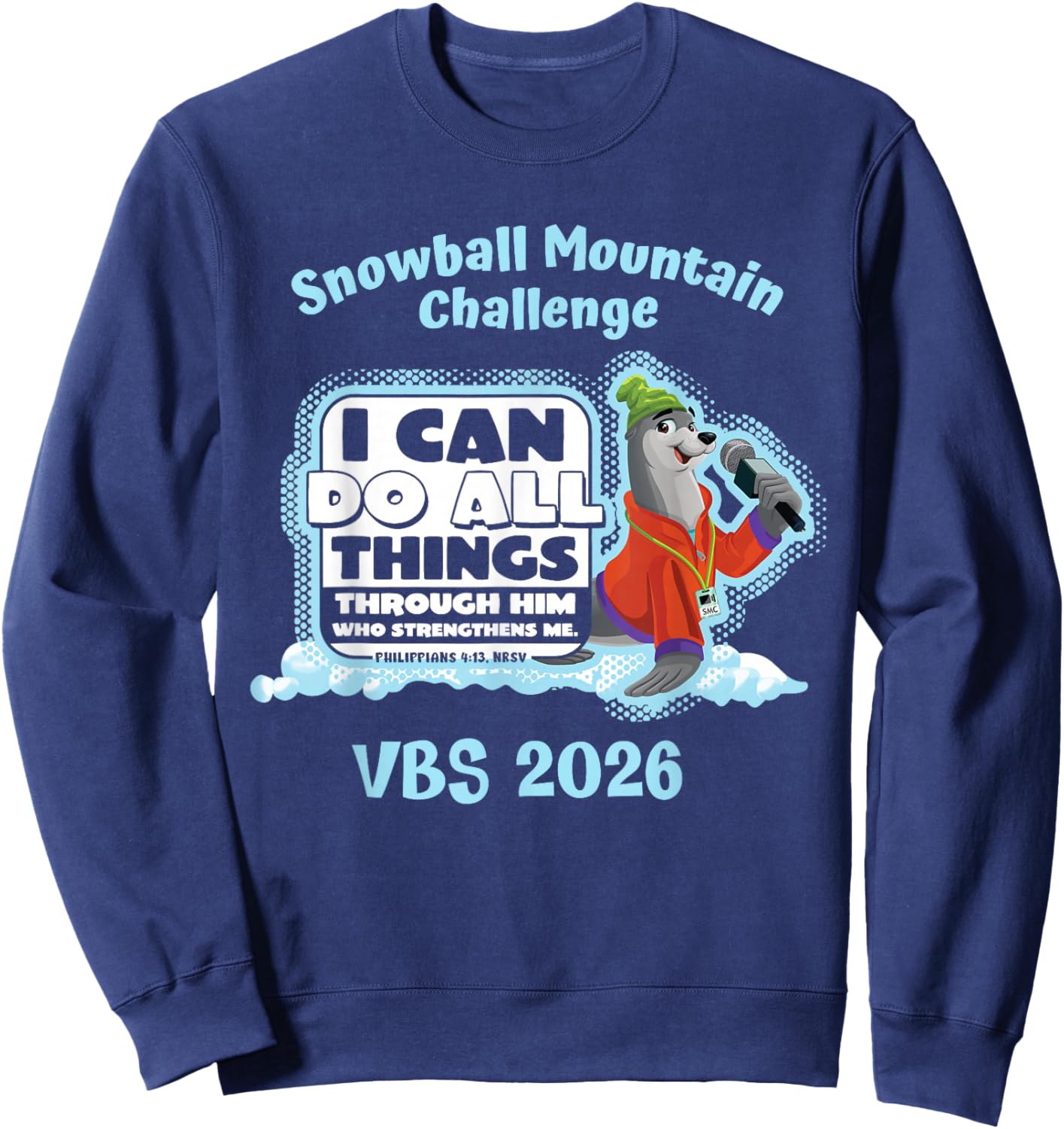 Snowball Mountain Challenge I Can Do All Things VBS 2026 Sweatshirt - Sweatshirt | Navy