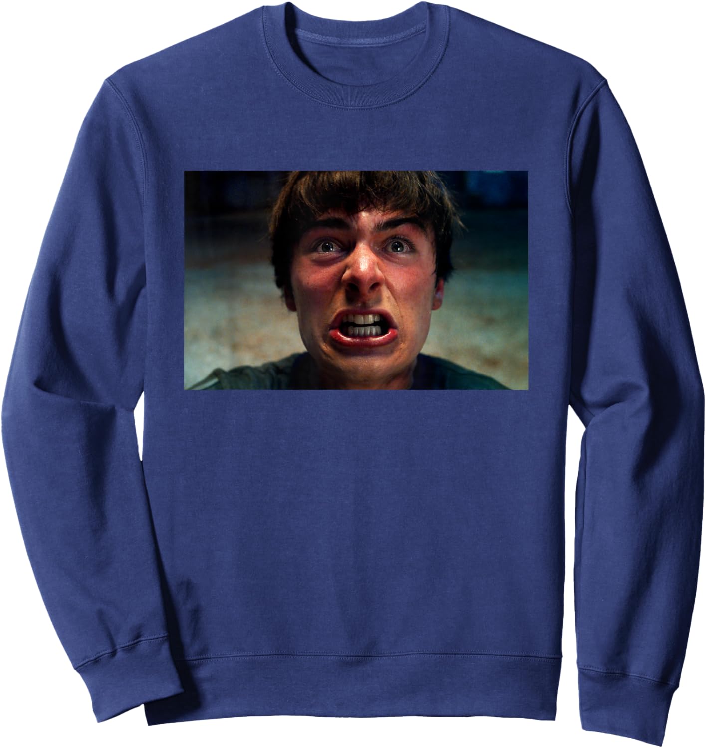 Stranger Things Season 5 Will Byers Angry Scene from Show Sweatshirt - Sweatshirt | Navy