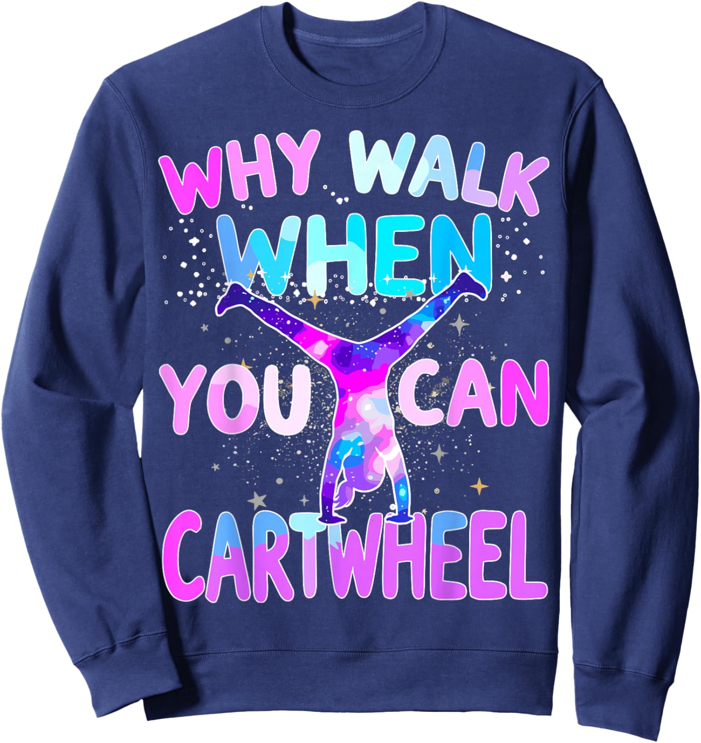 Cartwheel Gymnast Girl Gymnastics Sweatshirt - Sweatshirt | Navy