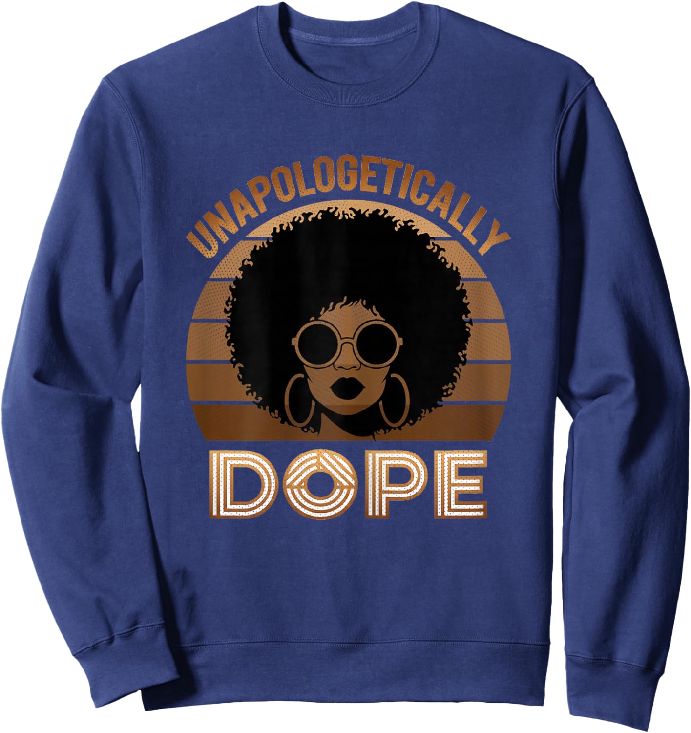 Black History Women Juneteenth Melanin Pride Sweatshirt - Sweatshirt | Navy