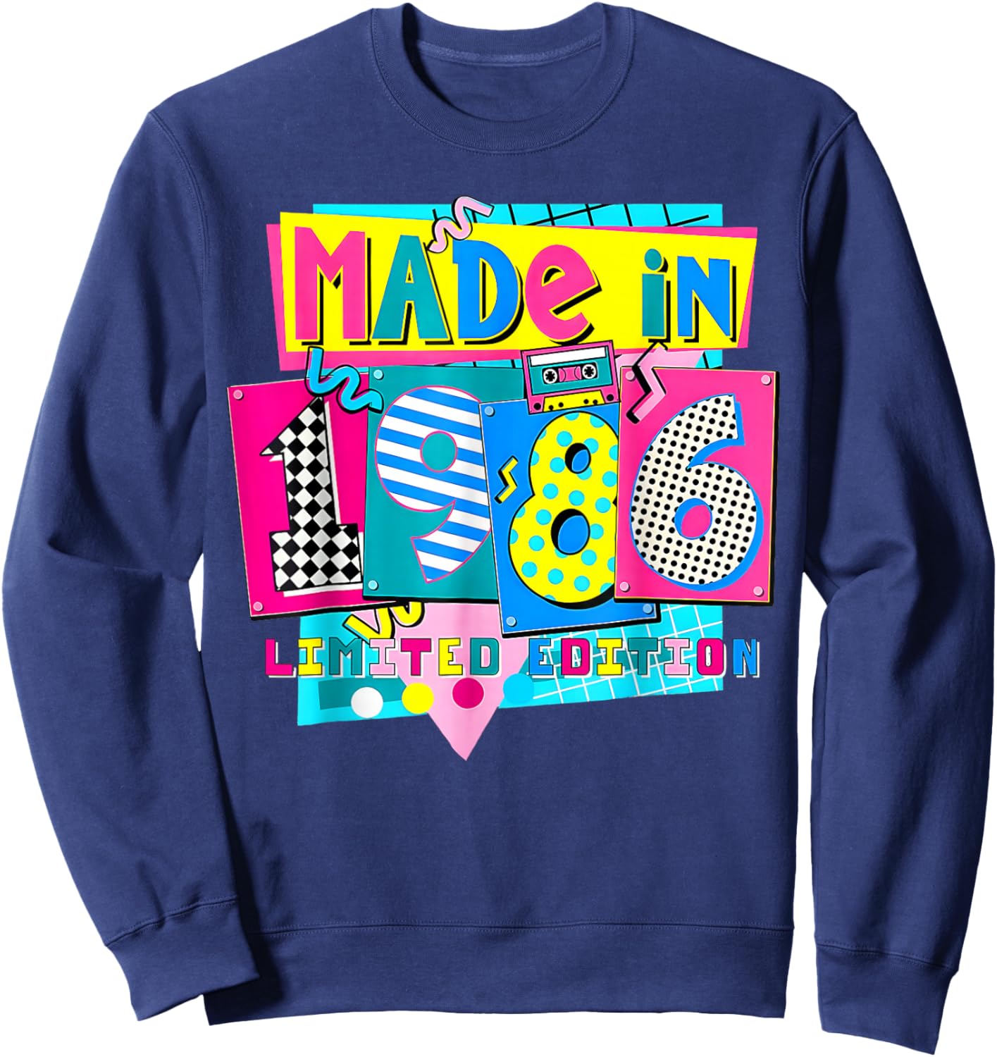 Made in 1986 Limited Edition 40th Birthday Party Sweatshirt - Sweatshirt | Navy