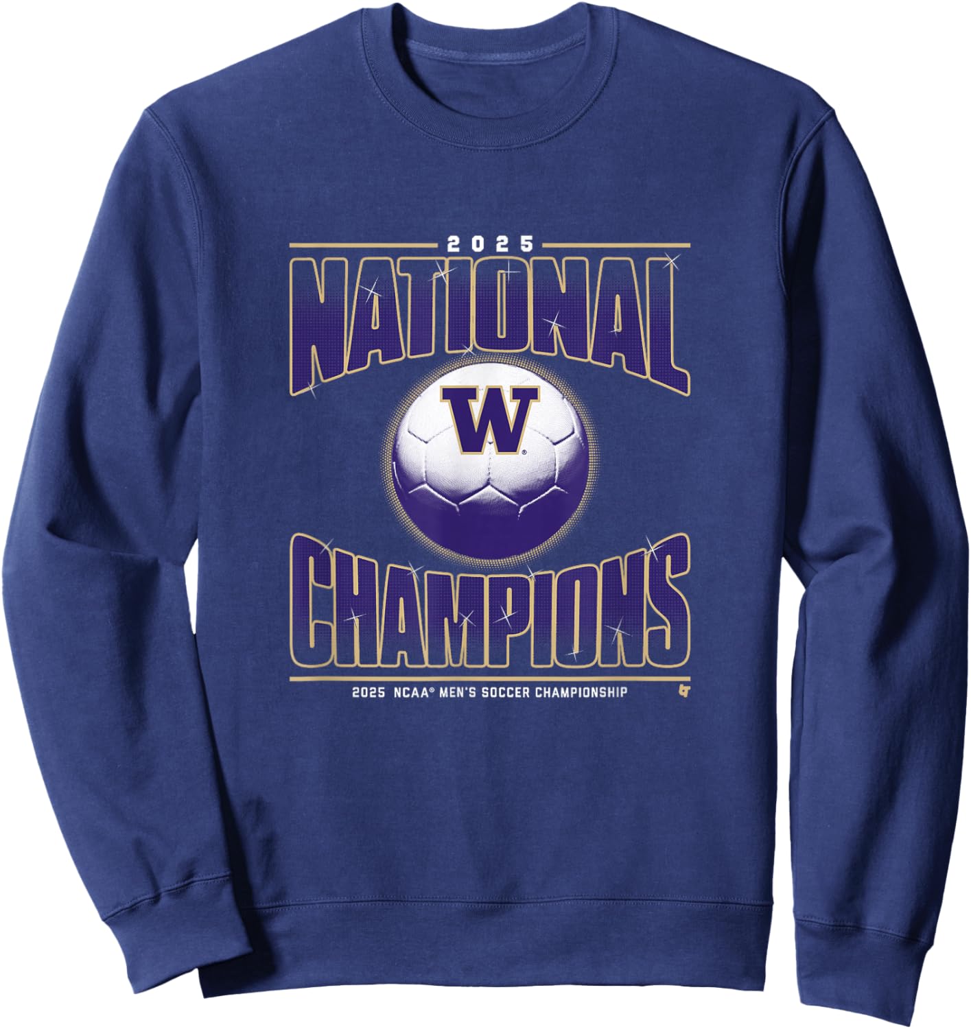 Washington Men's Soccer - 2025 National Champions - NCAA Sweatshirt - Sweatshirt | Navy