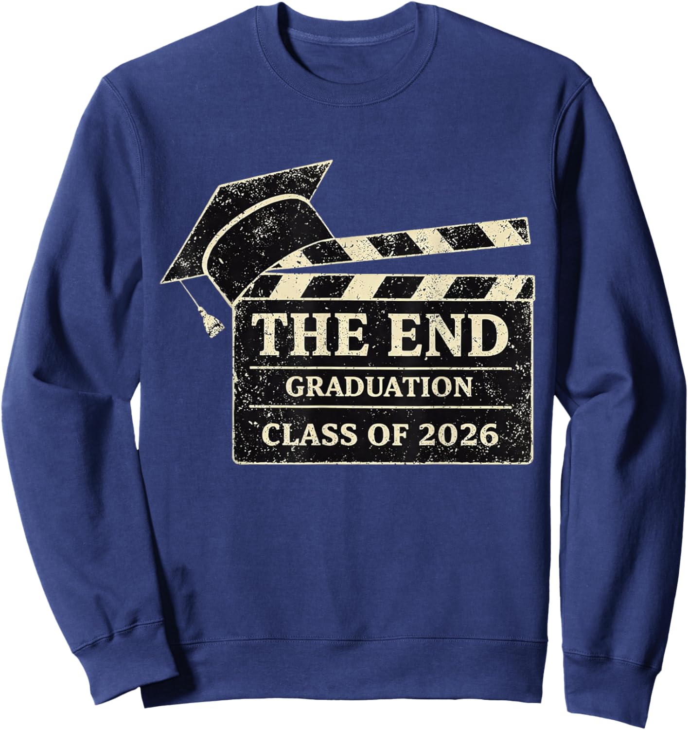 The End of My Student Era Class of 2026 Graduation Sweatshirt - Sweatshirt | Navy