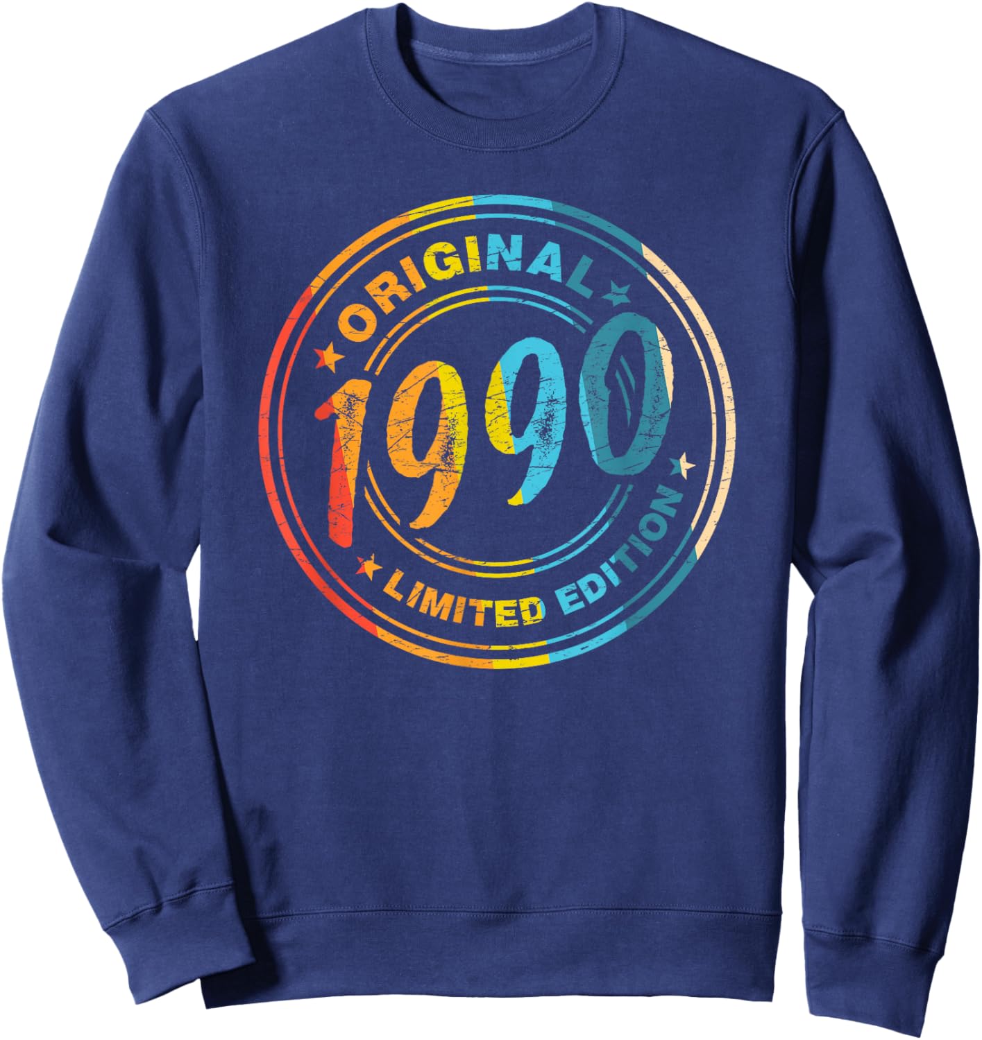 36th Birthday Retro Vintage 1990 Men Women Sweatshirt - Sweatshirt | Navy