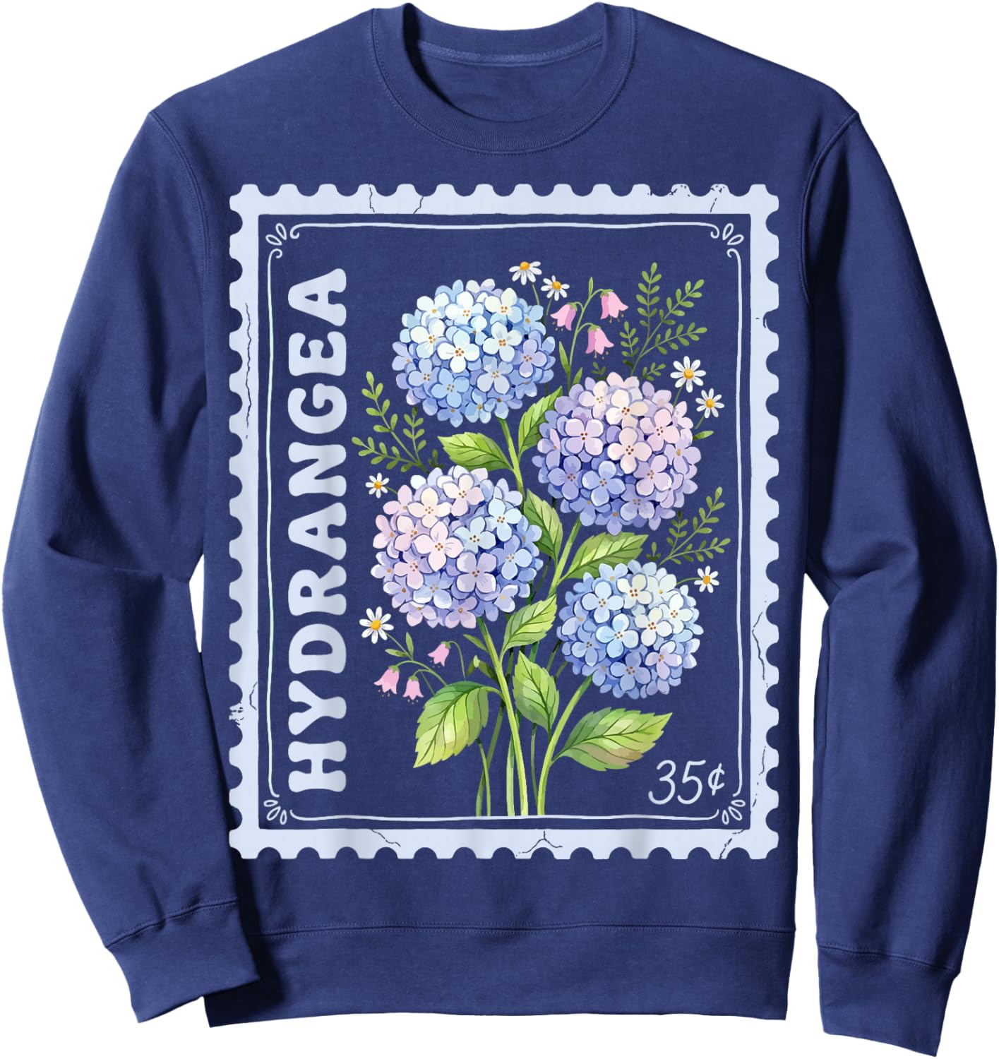 Hydrangea Sweatshirt - Sweatshirt | Navy