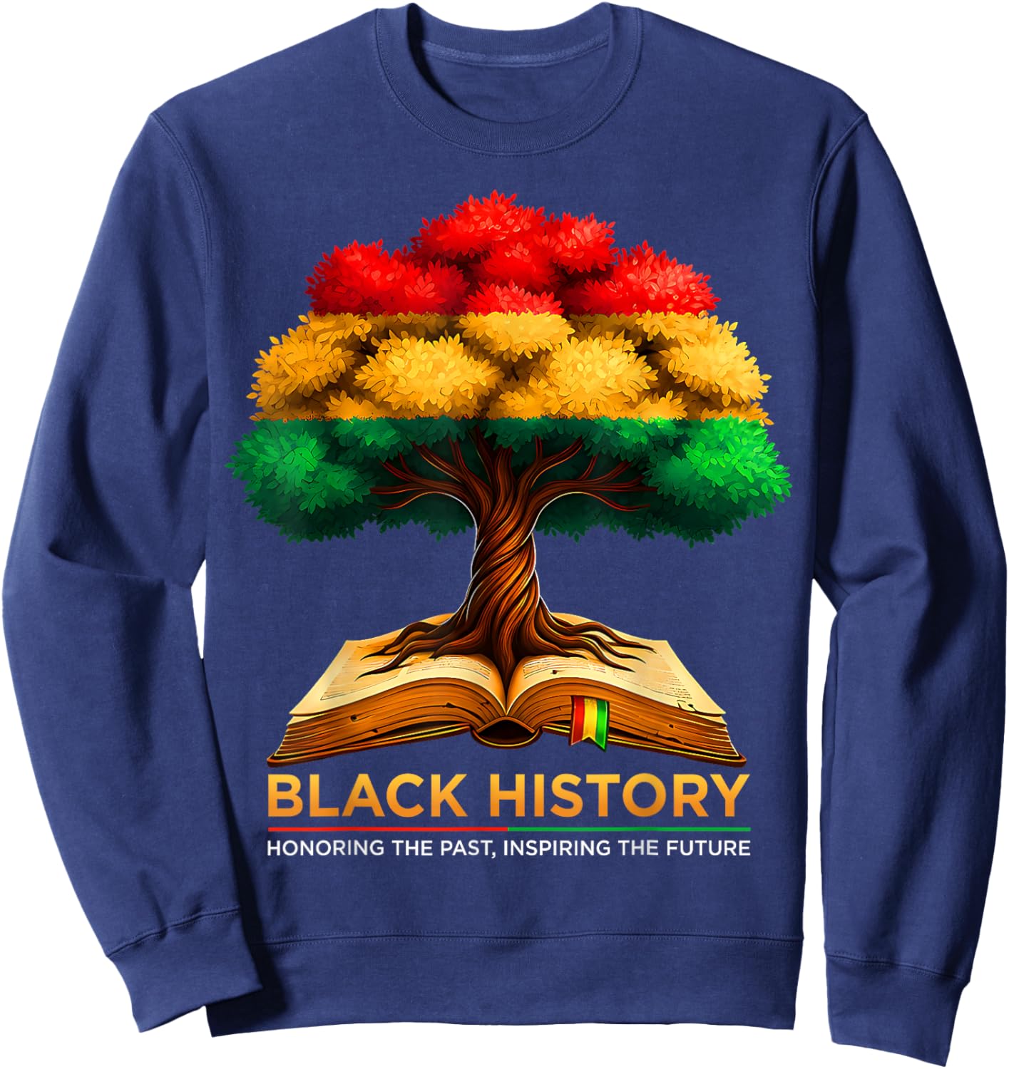 Honoring Past Inspiring Future Men Women Black History Month Sweatshirt - Sweatshirt | Navy