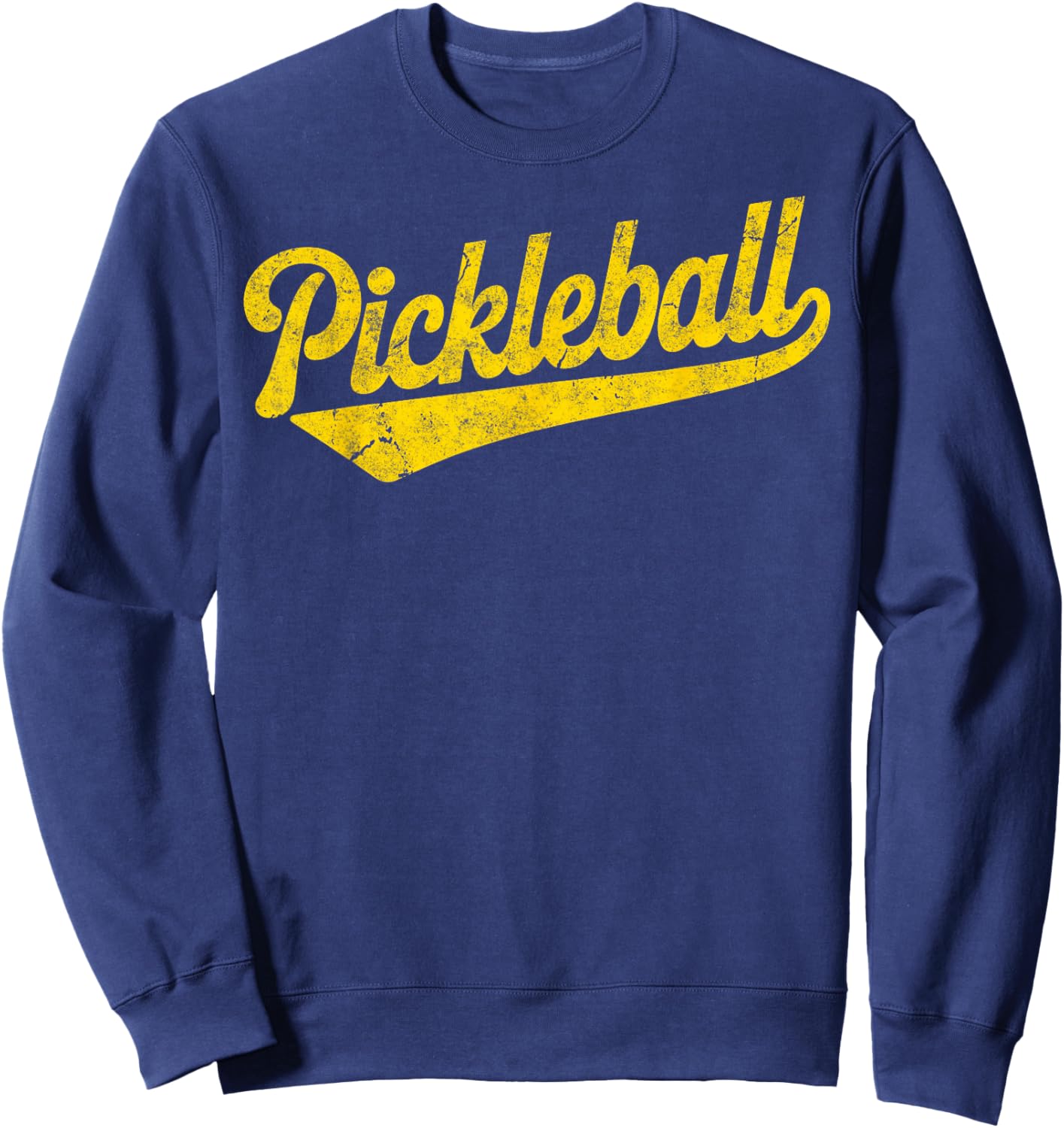 Vintage Pickleball Joke Dink Squad Pickleball Court Sweatshirt - Sweatshirt | Navy