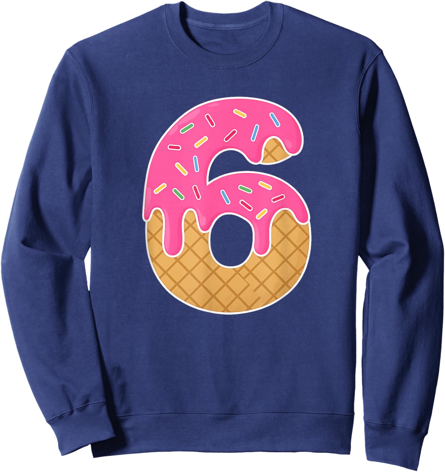 67 Ice Cream Drip Meme Funny 6 7 Halloween Costume Couple Sweatshirt - Sweatshirt | Navy