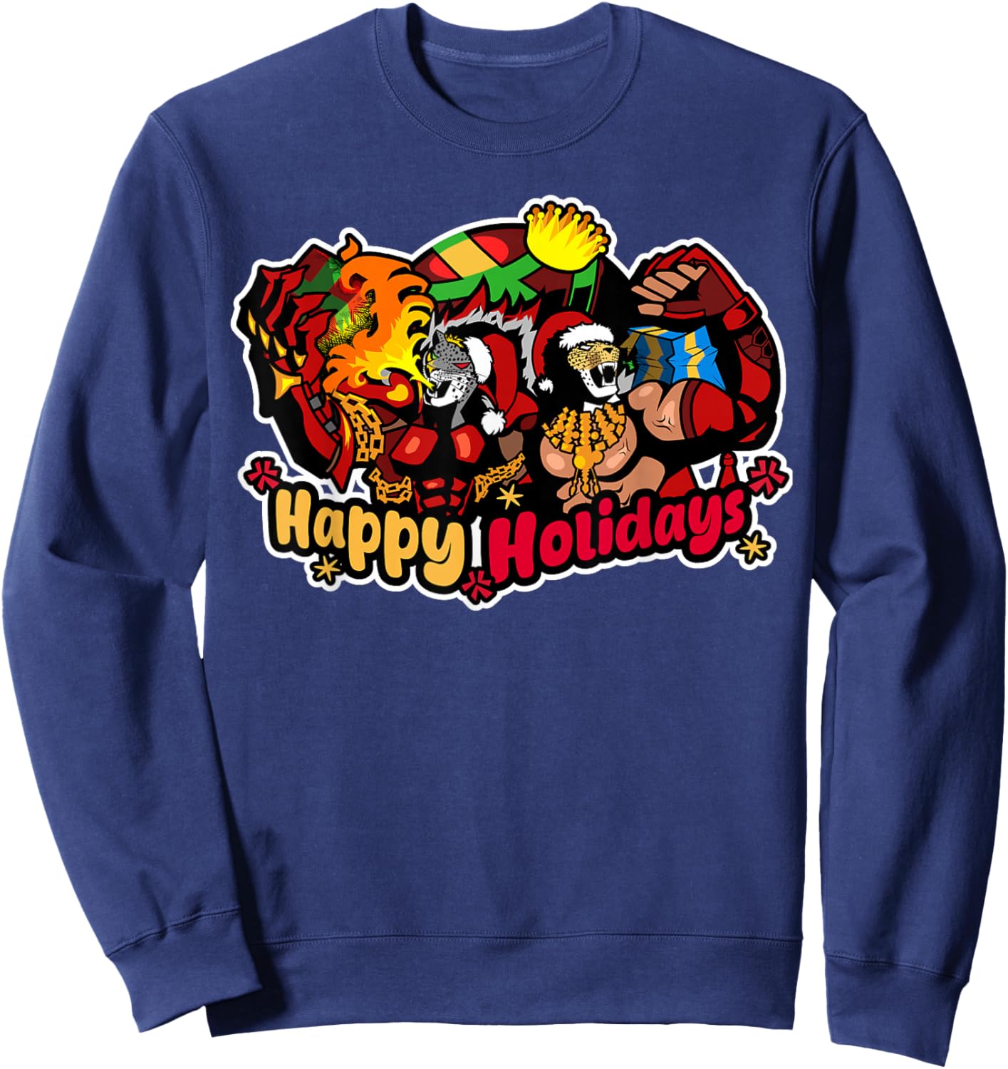 Happy Holidays from The Kings of Wrestling! Sweatshirt - Sweatshirt | Navy