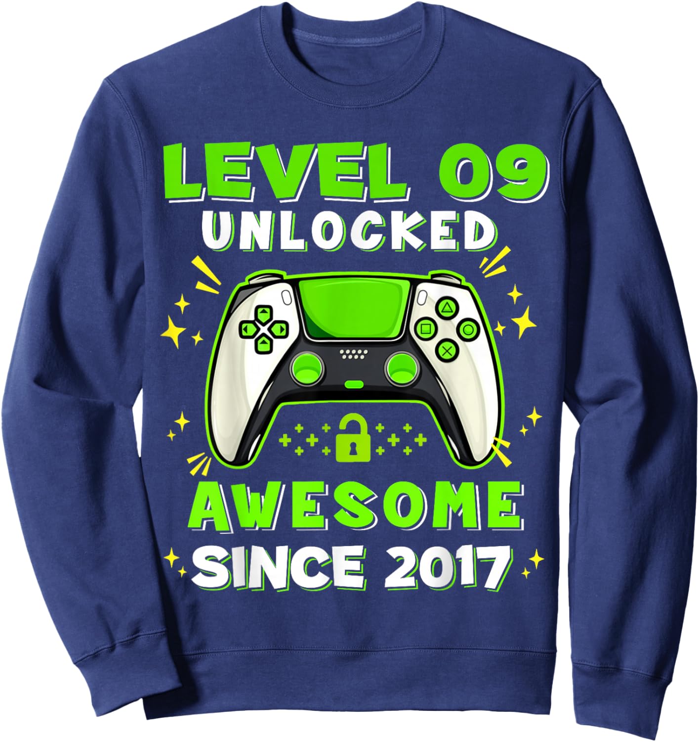 9th Birthday for Boys 9 Years Birthday Kids Gifts Sweatshirt - Sweatshirt | Navy