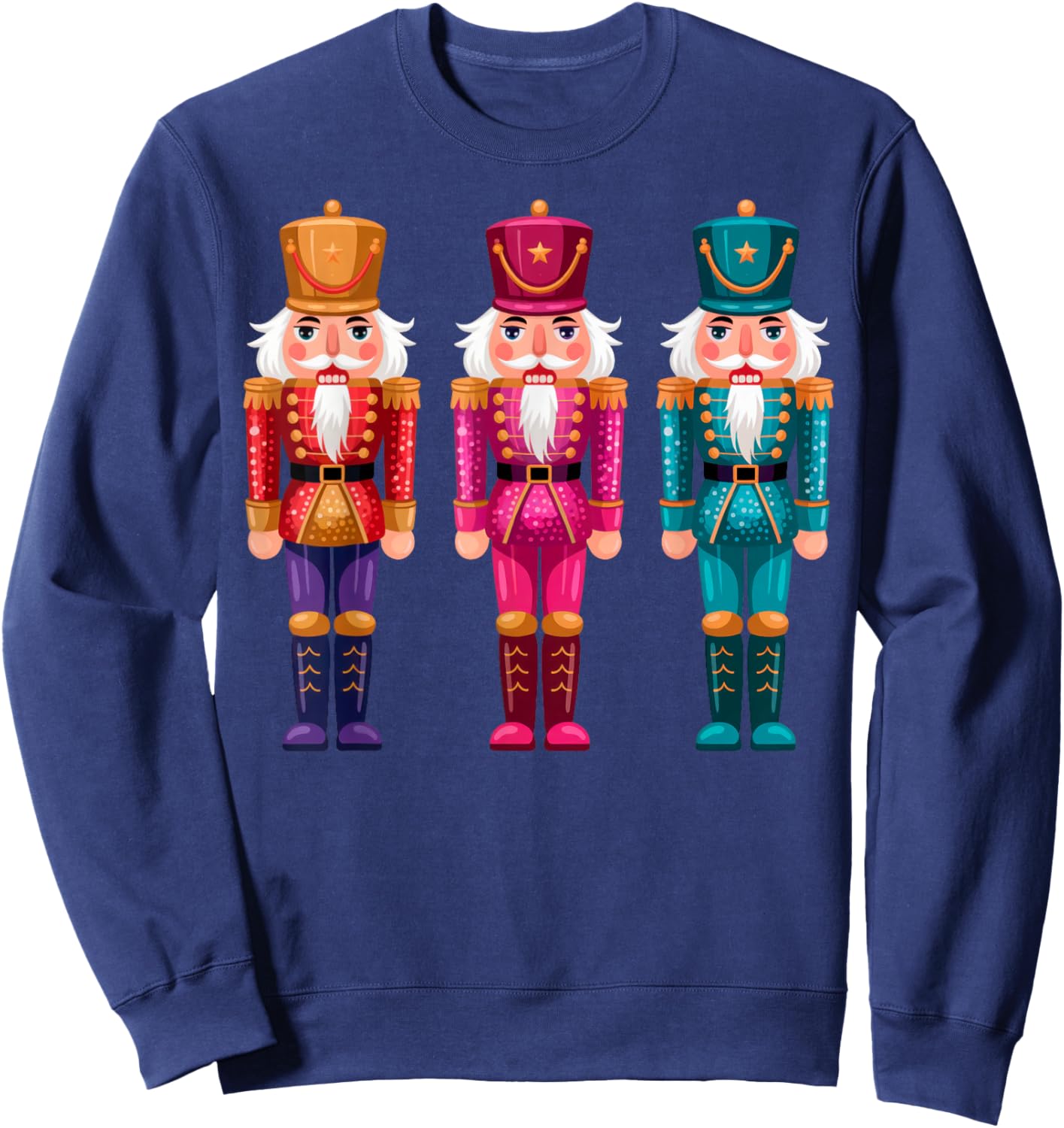 Nutcracker Christmas 2025 Xmas Pajamas Women Kids Sweatshirt - Sweatshirt | Navy