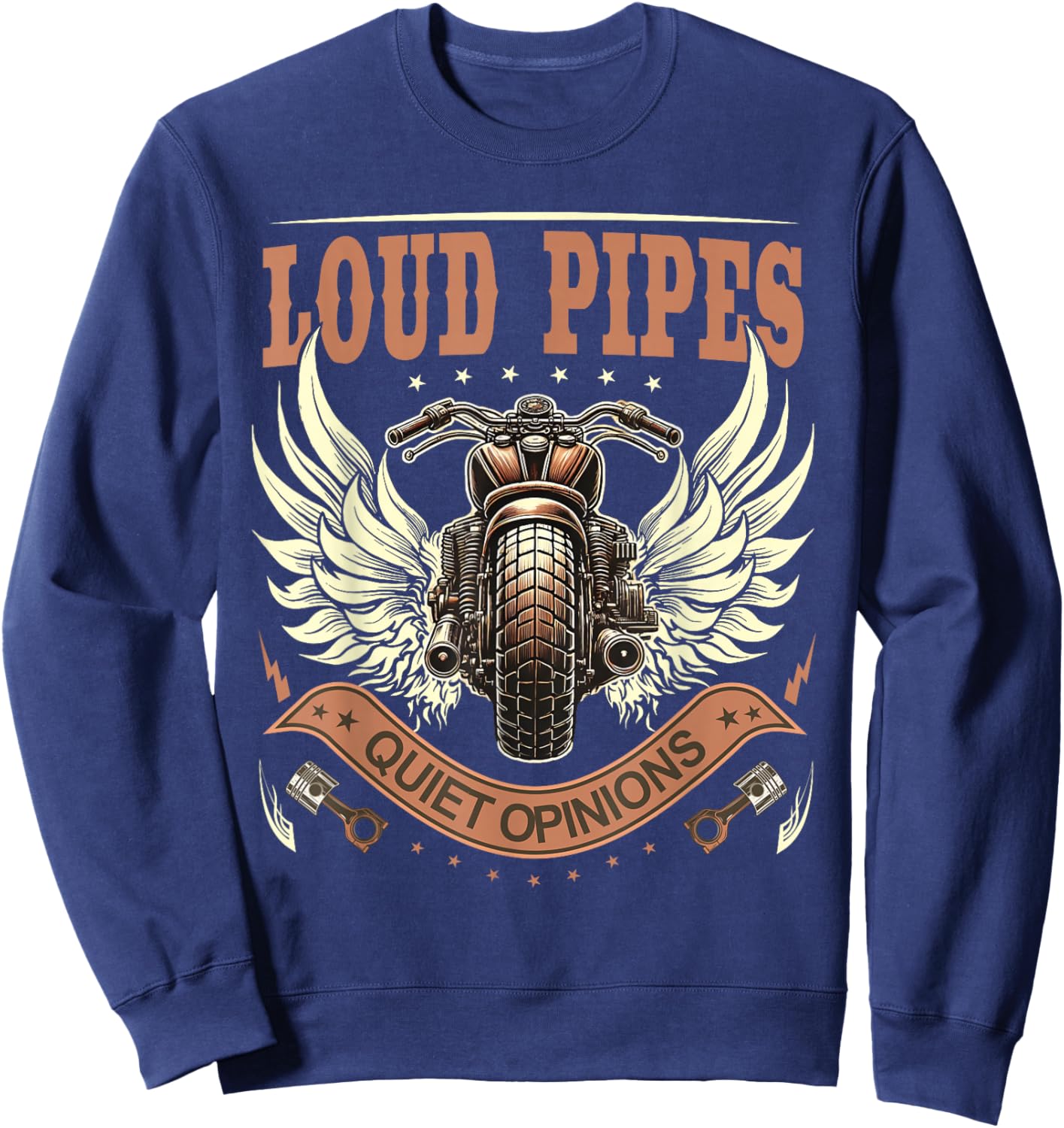 Funny Rider Motorcycle Lovers Biker Sweatshirt - Sweatshirt | Navy