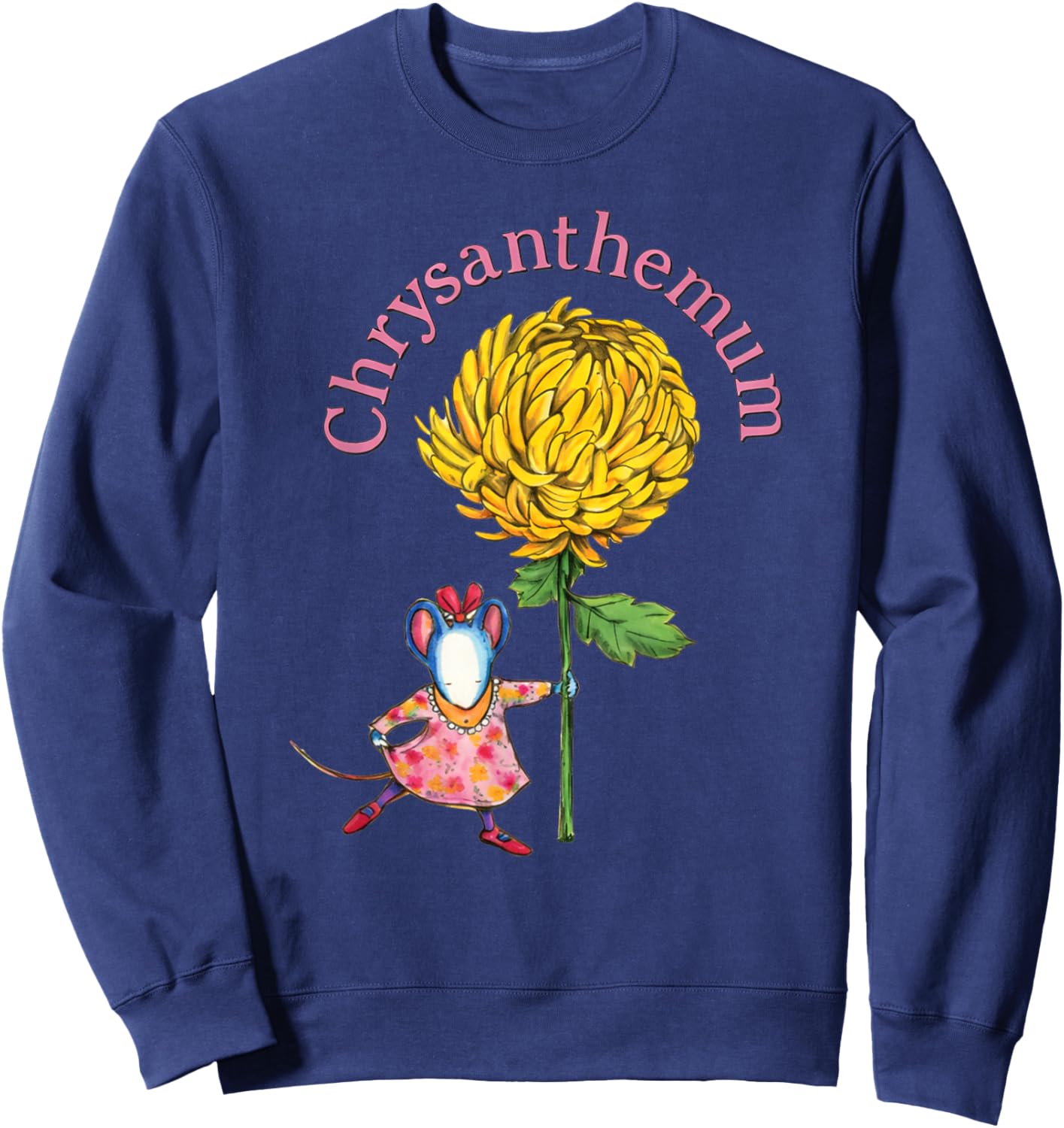 Chrysanthemum A First Day of School Sweatshirt - Sweatshirt | Navy