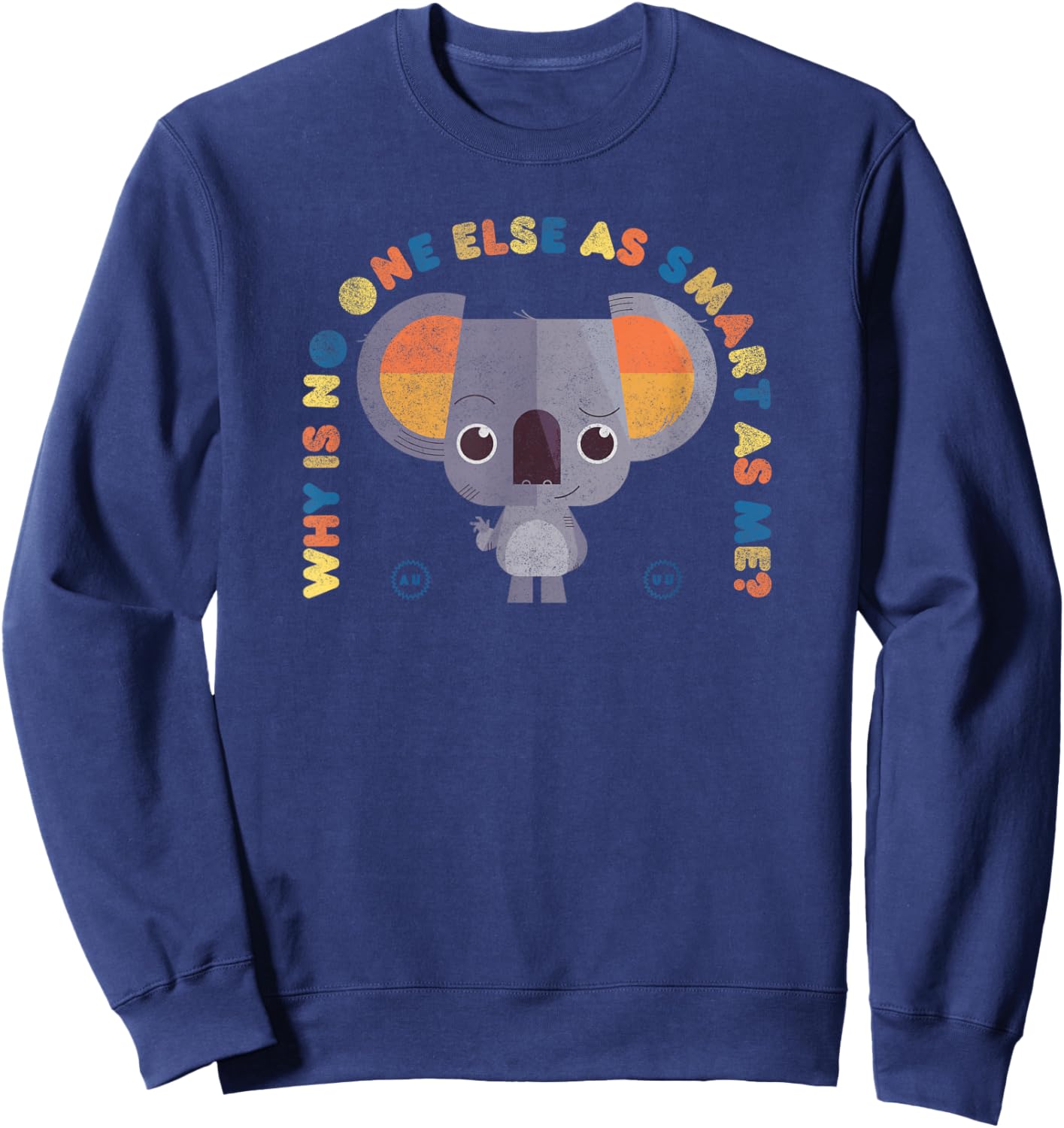 Back to The Outback Pretty Boy Text Arch Sweatshirt - Sweatshirt | Navy