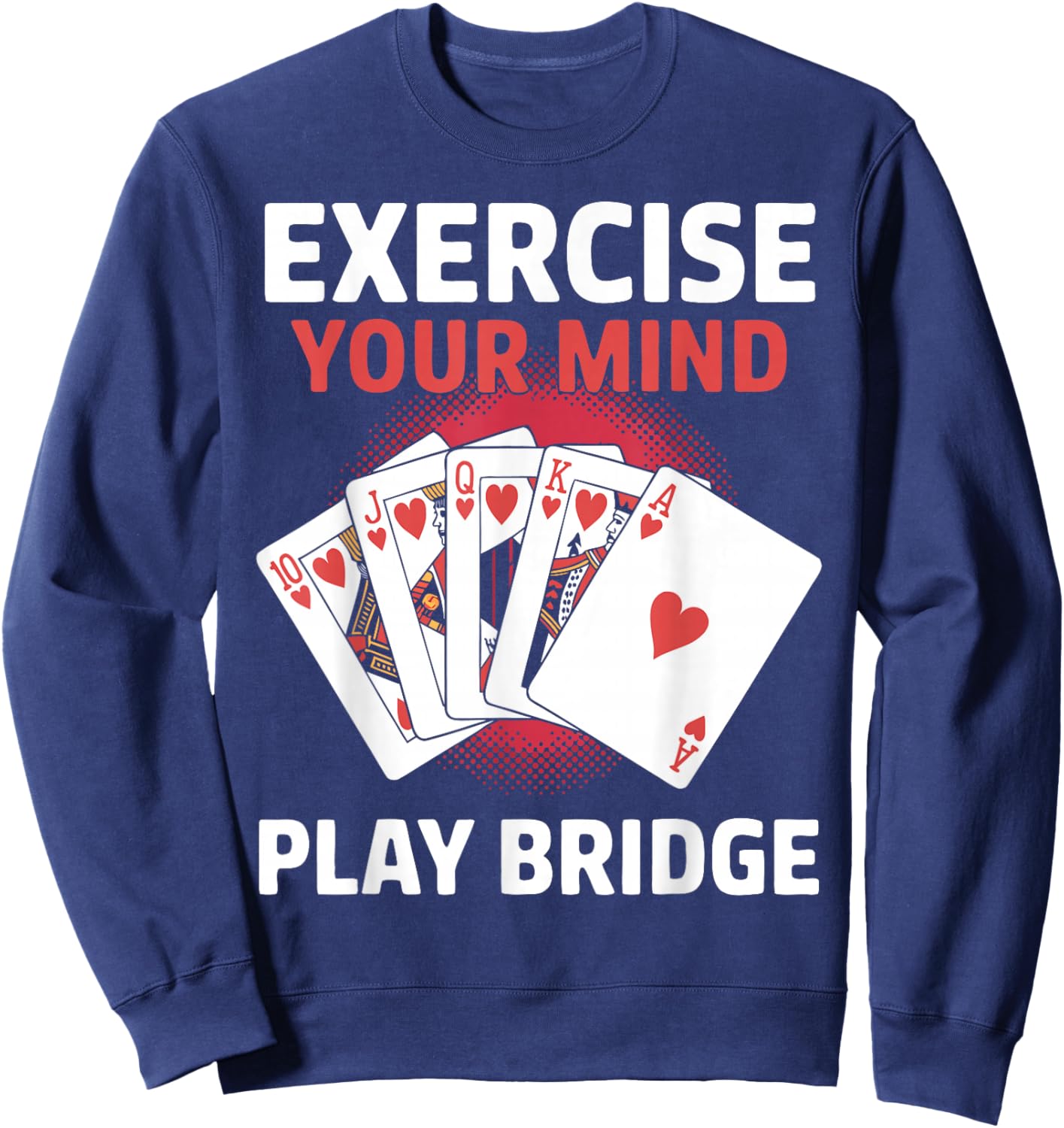 Bridge Player Exercise Contract Bridge Sweatshirt - Sweatshirt | Navy