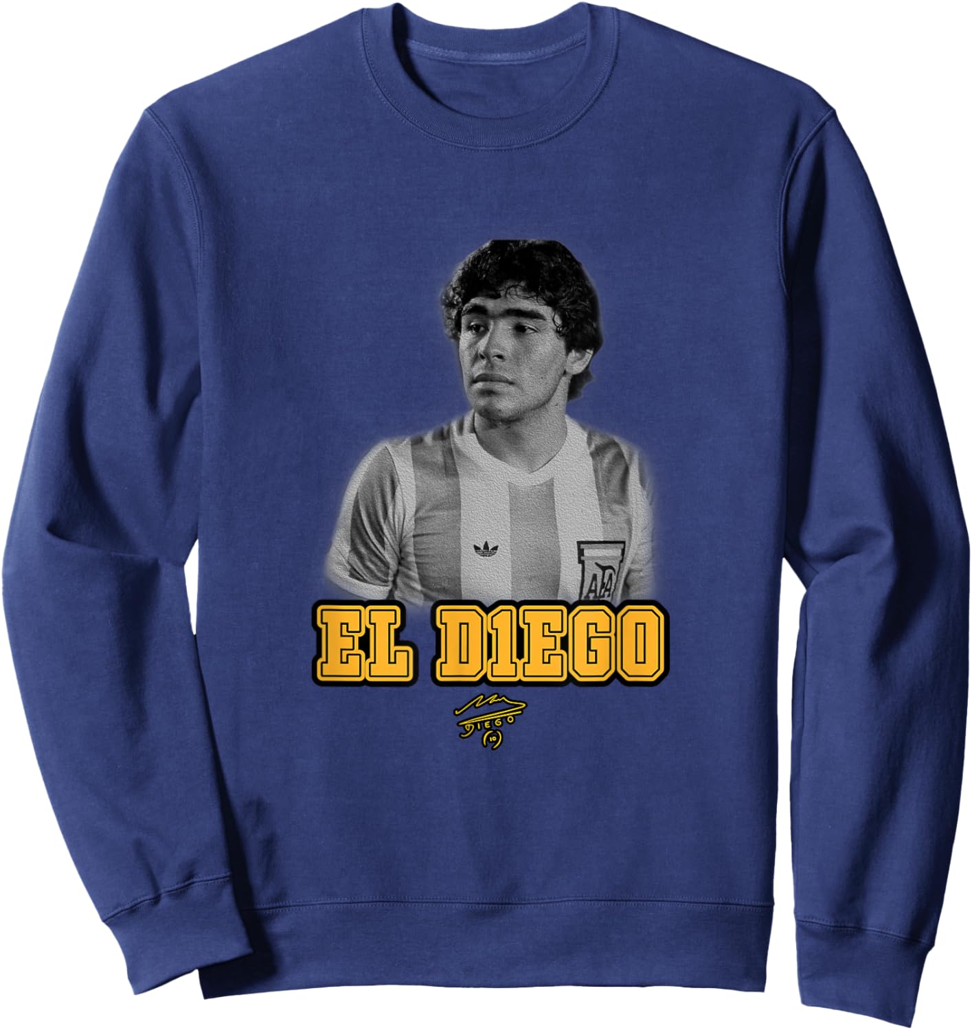 Maradona El Diego Argentina Sweatshirt - Sweatshirt | Navy