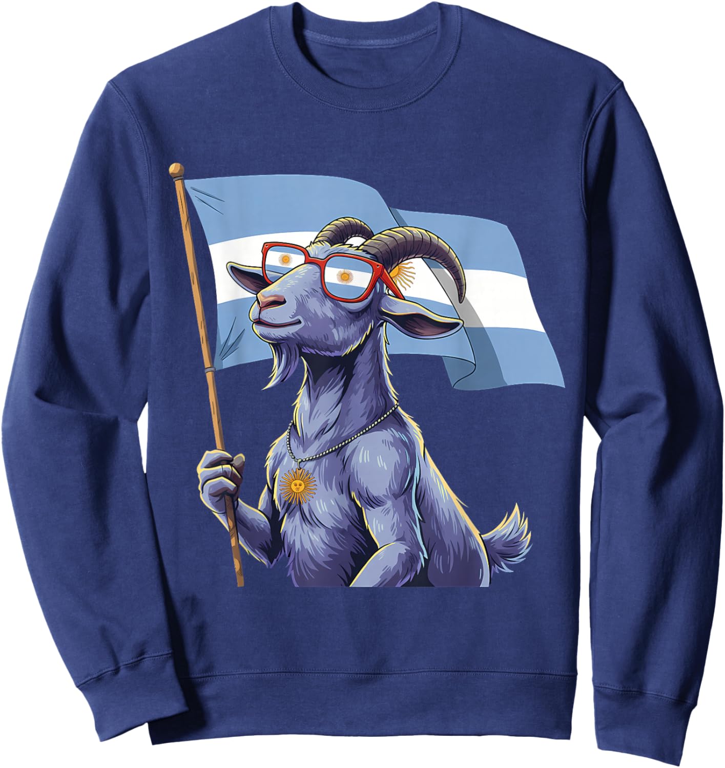 Argentina Flag Argentinian Pride Sweatshirt - Sweatshirt | Navy
