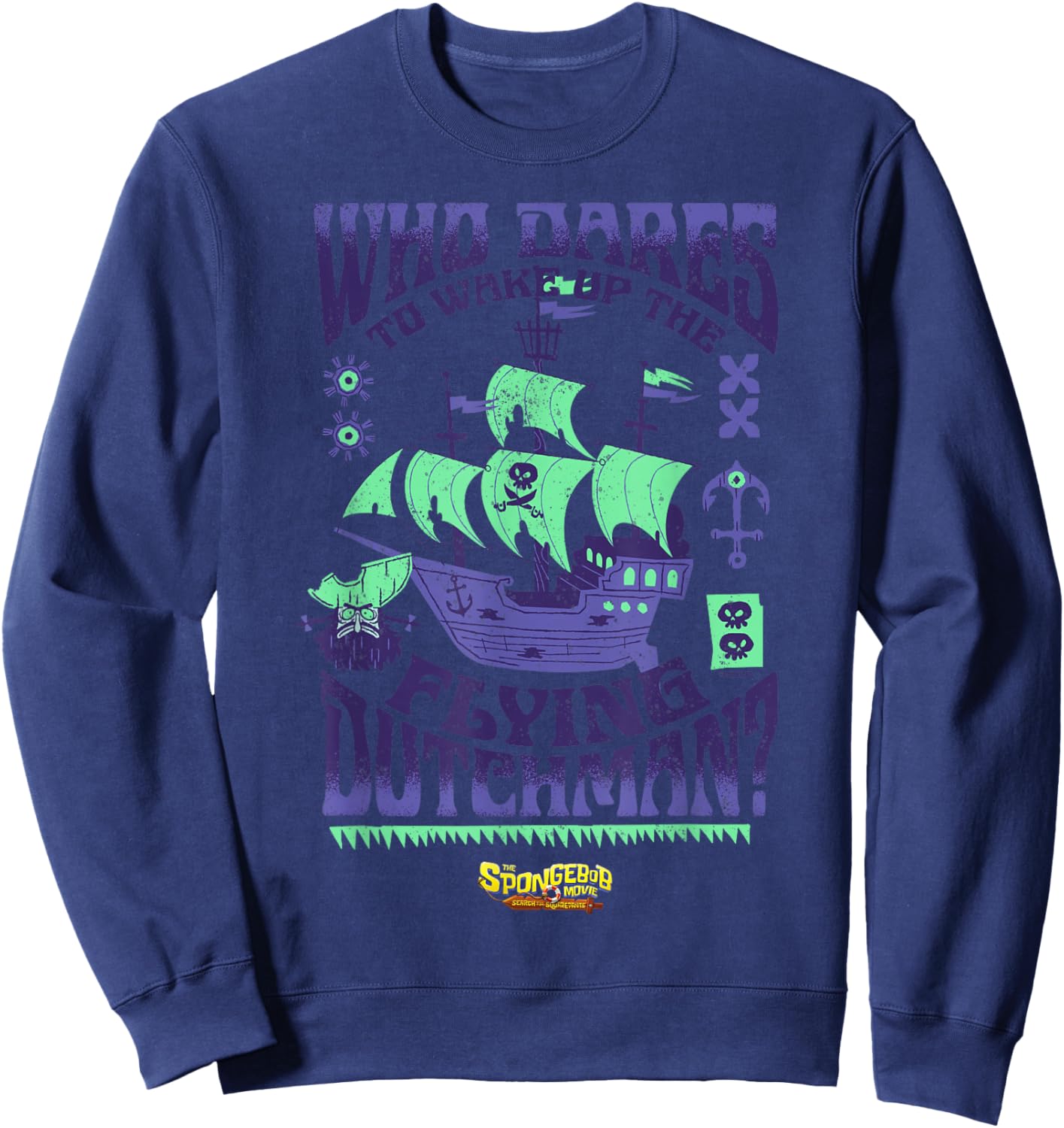 The Spongebob Movie: Search for Squarepants Dutchman Ship Sweatshirt - Sweatshirt | Navy