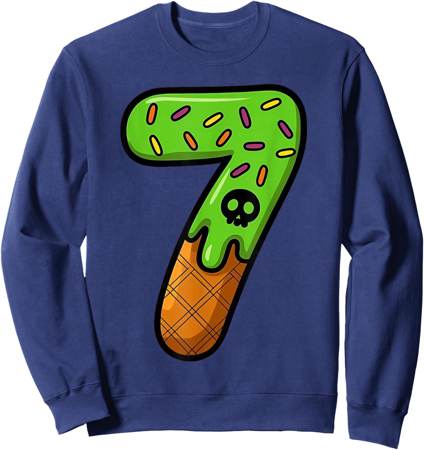 Couple Halloween Costume Duo Halloween Costume 6 7 Rizz Sweatshirt - Sweatshirt | Navy