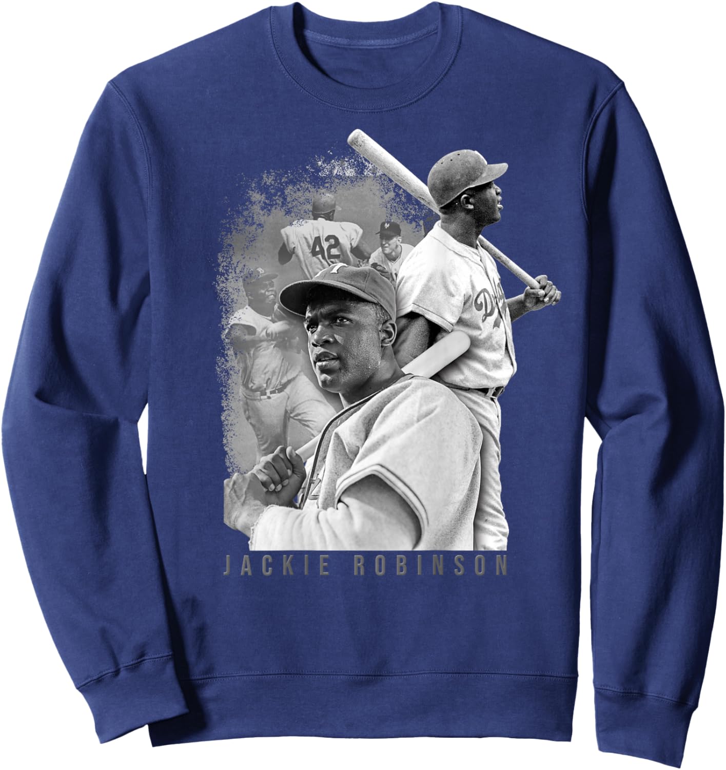 Jackie Robinson_002_Back Printed Sweatshirt - Sweatshirt | Navy