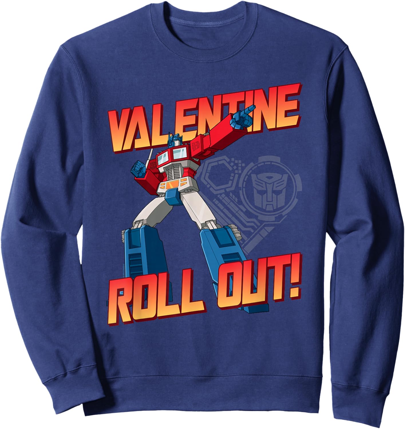 Transformers Optimus Prime Valentine's Day Roll Out Sweatshirt - Sweatshirt | Navy
