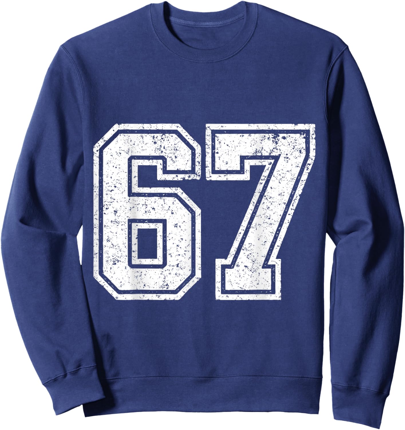 67 Six Seven Meme Jersey Sweatshirt - Sweatshirt | Navy