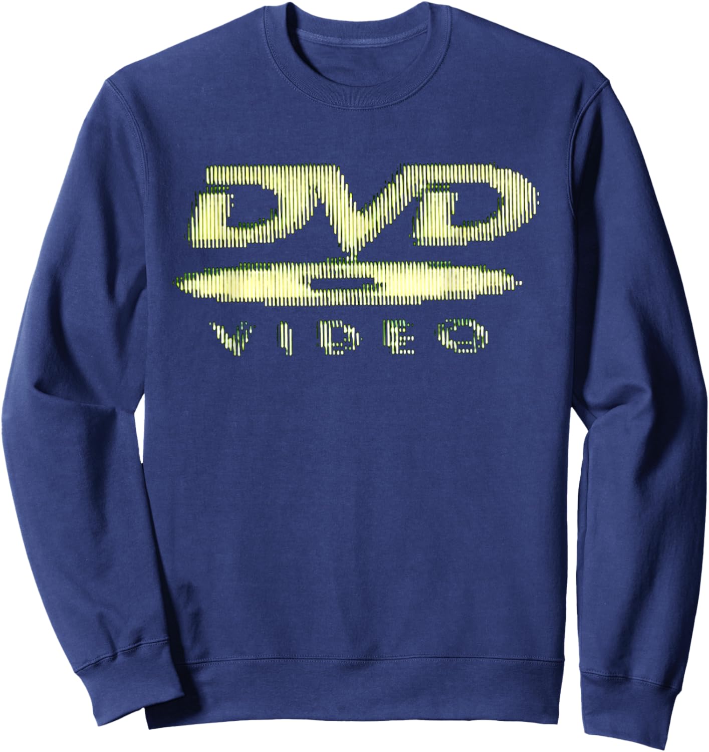 Retro Video Disc Logo Classic Display Nostalgia Sweatshirt - Sweatshirt | Navy