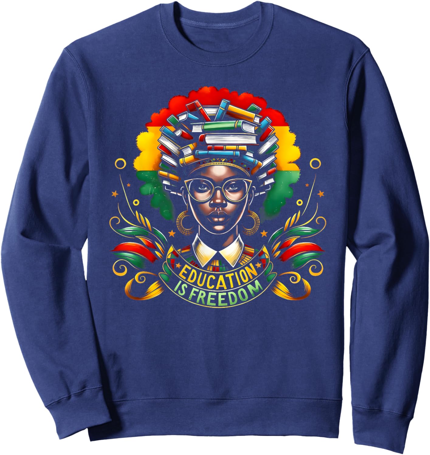 Black History Month Black Leaders African American Pride Sweatshirt - Sweatshirt | Navy