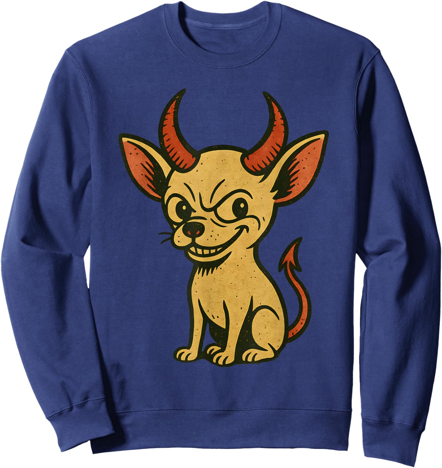 Funny Chihuahua Halloween Dog Sweatshirt - Sweatshirt | Navy