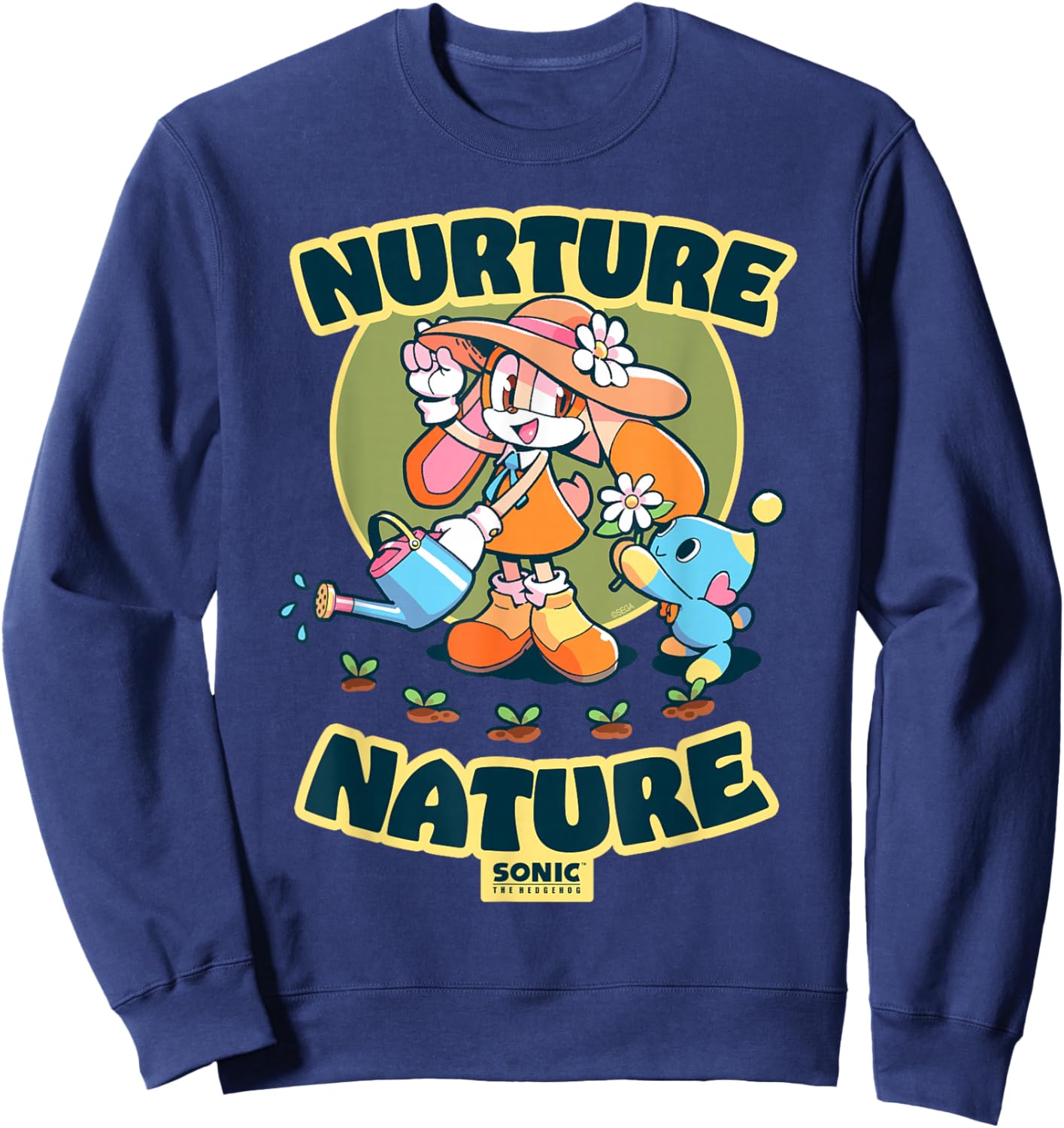 Sonic The Hedgehog Chao Nurture Nature Sweatshirt - Sweatshirt | Navy