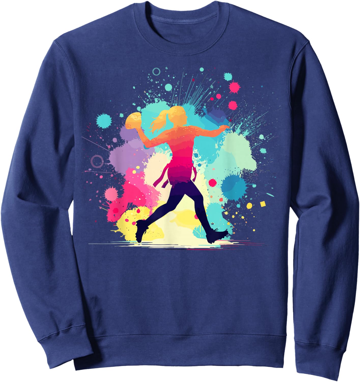 Flag Football Graphic, Girls & Women | Flag Football Sweatshirt - Sweatshirt | Navy