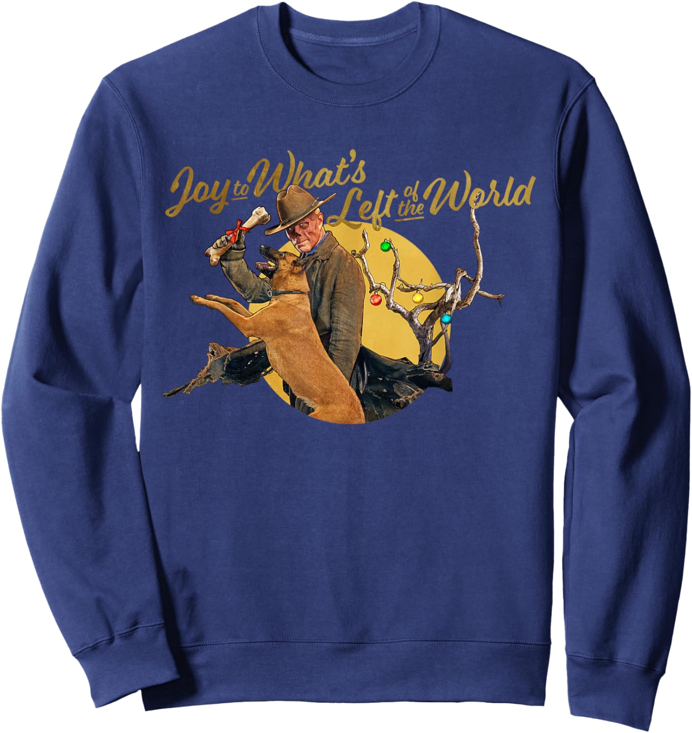 Fallout - Joy to What's Left of The World The Ghoul Sweatshirt - Sweatshirt | Navy