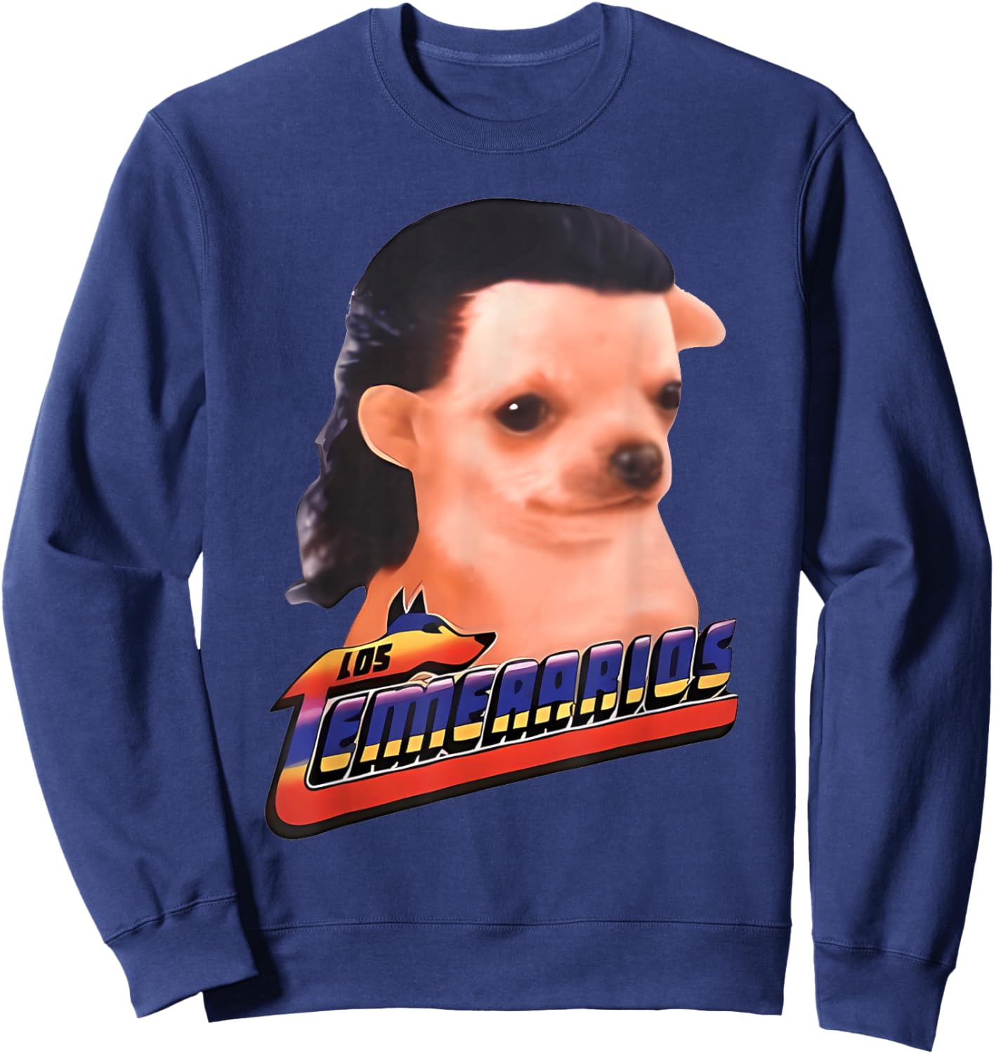 Los Temerarios Dog Meme Sweatshirt - Sweatshirt | Navy