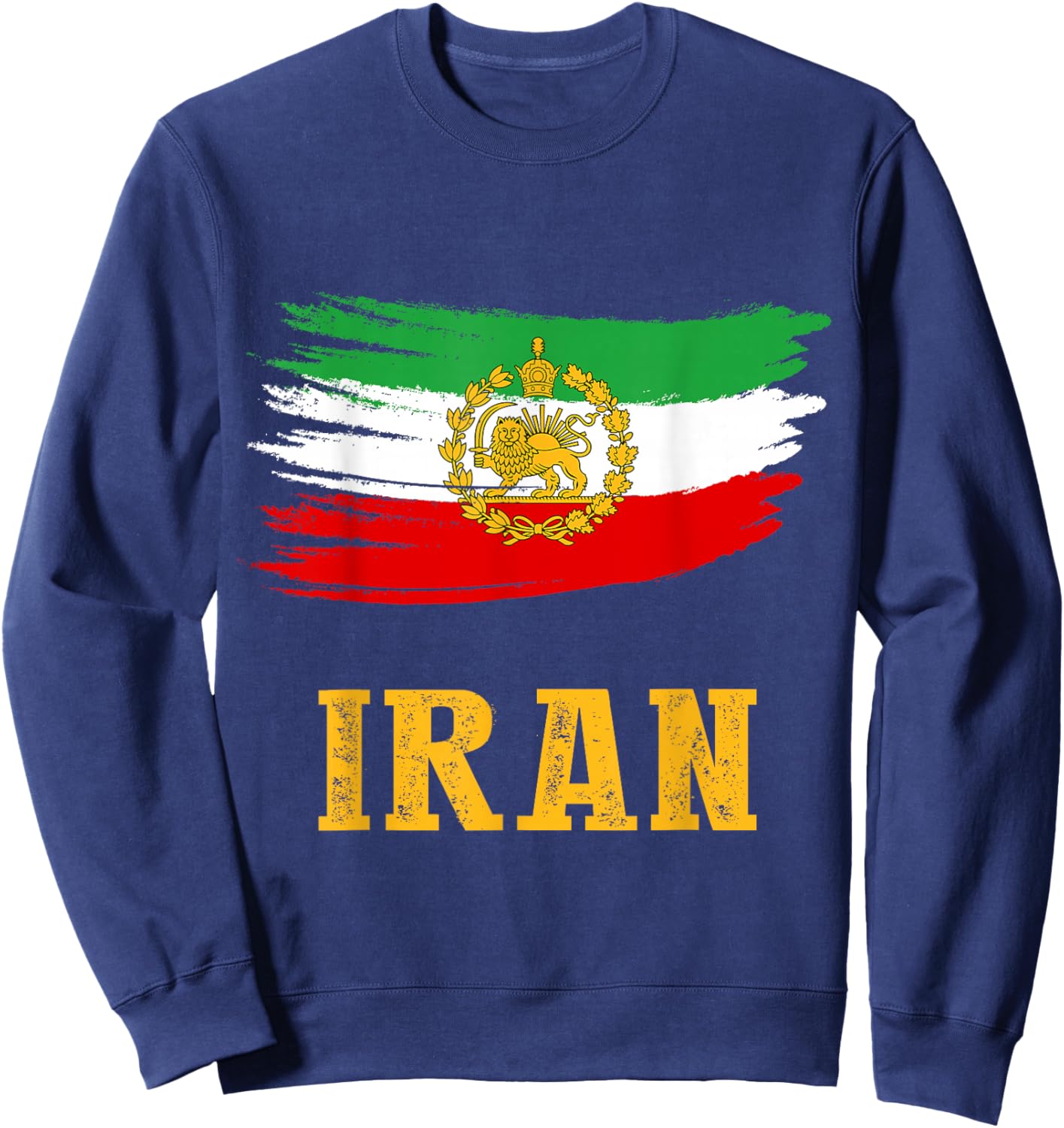 Iran Lion Sun Flag,Iran,Persian,Shir o Khorshid Sweatshirt - Sweatshirt | Navy