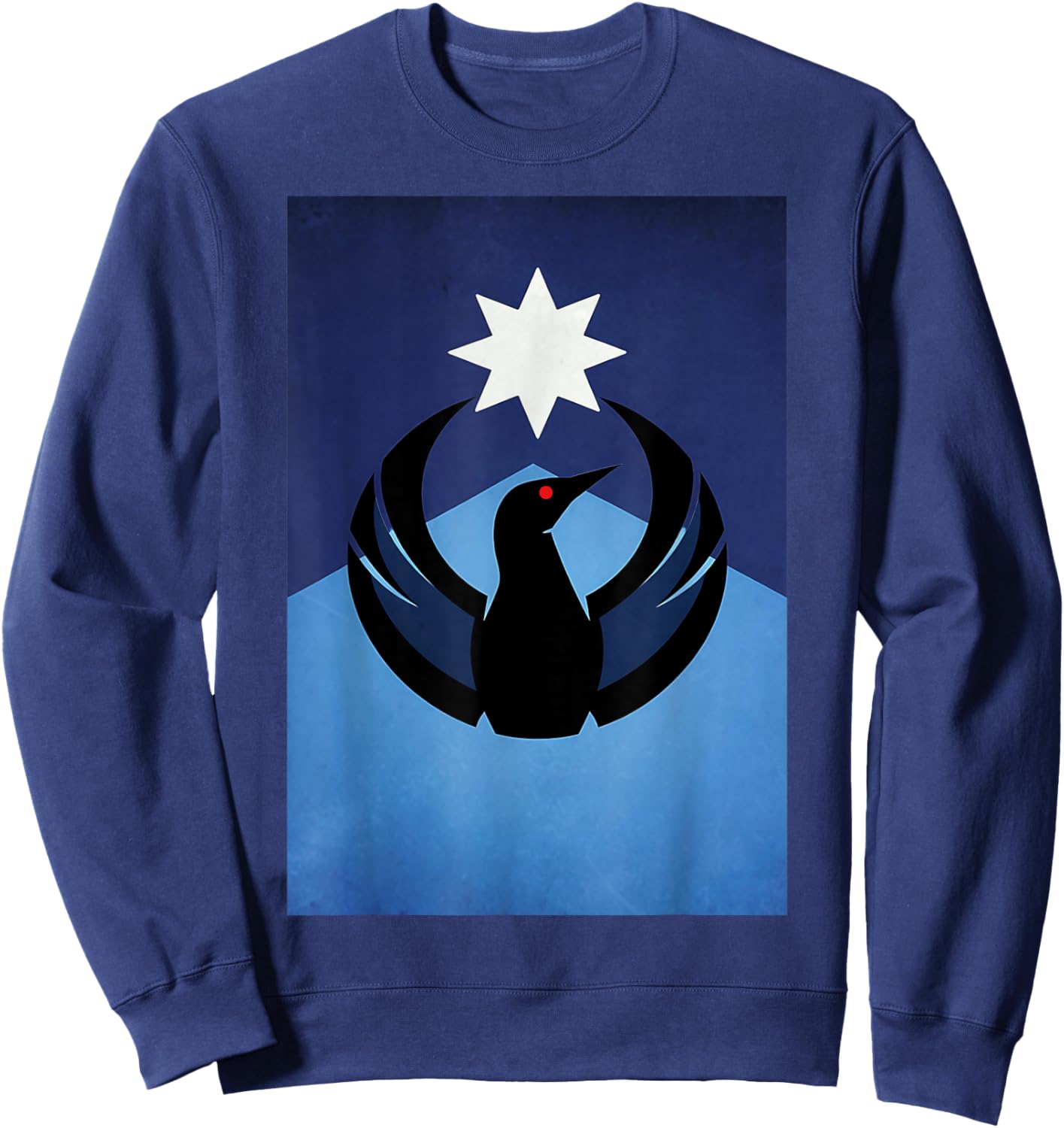 Minnesota Rebel Loon New MN State Flag Sweatshirt - Sweatshirt | Navy