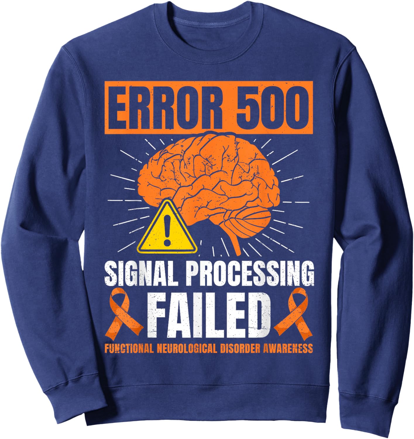 Functional Neurological Disorder FND Warrior Sweatshirt - Sweatshirt | Navy