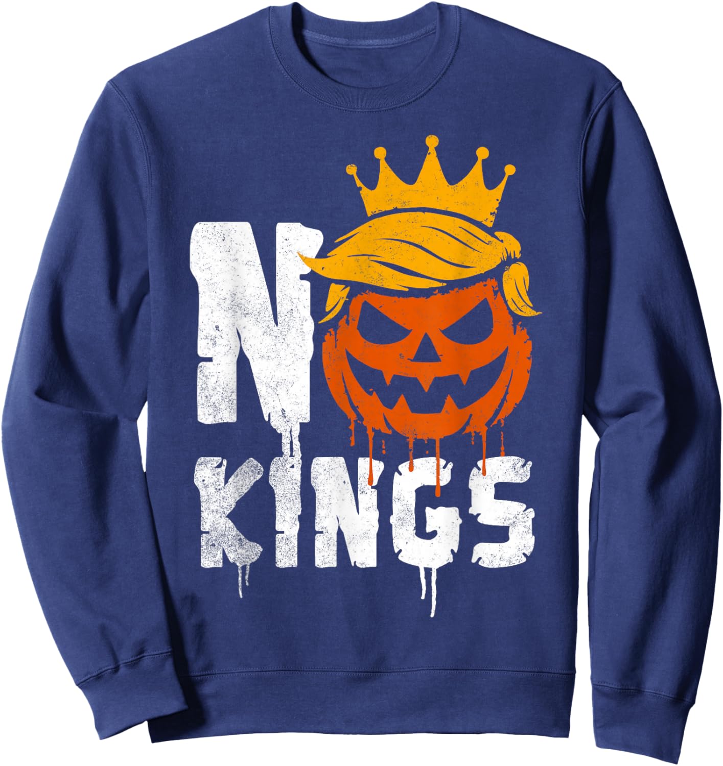 No Kings Halloween Sweatshirt - Sweatshirt | Navy