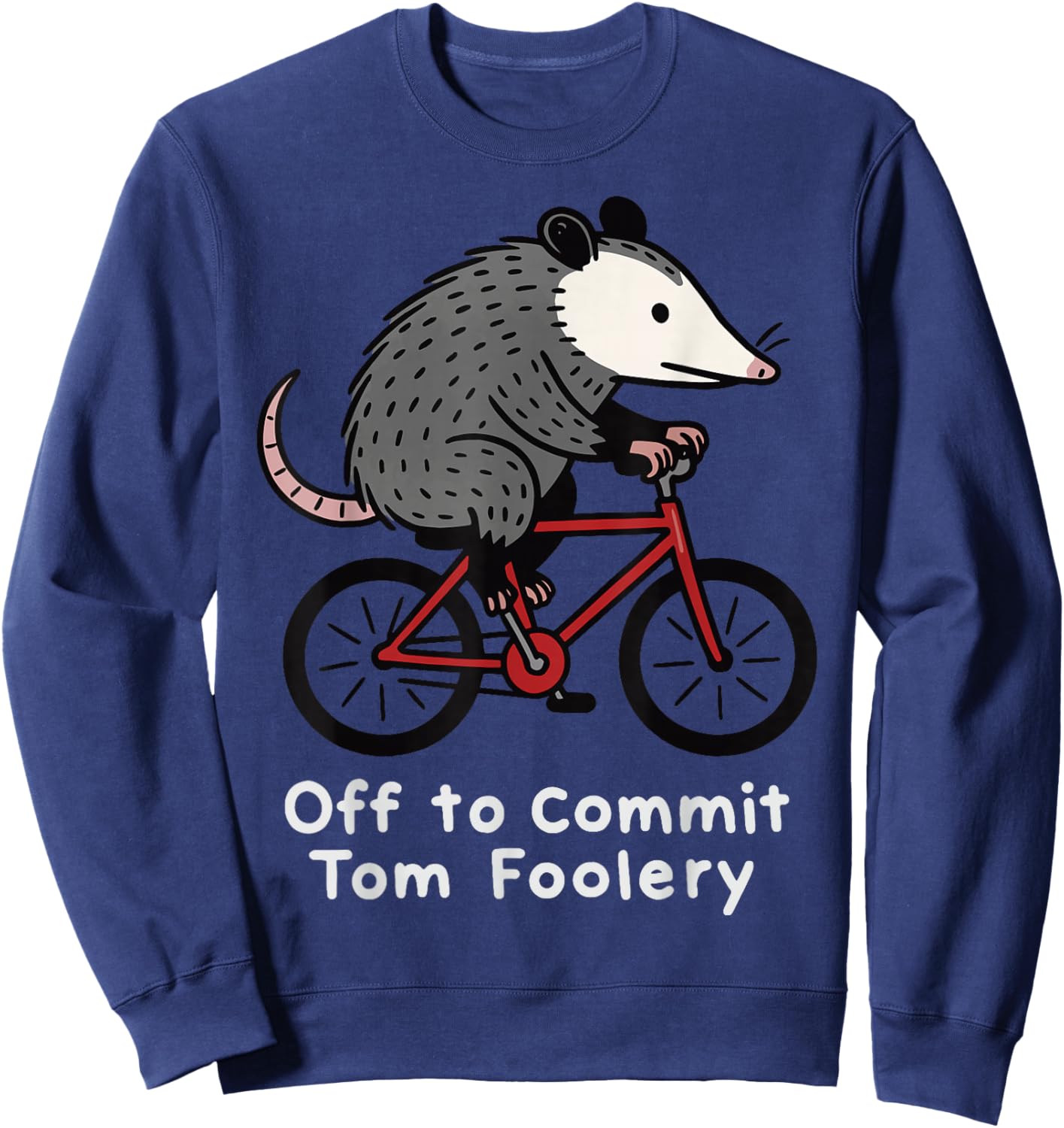 Off to Commit Tom Foolery Opossum Sweatshirt - Sweatshirt | Navy