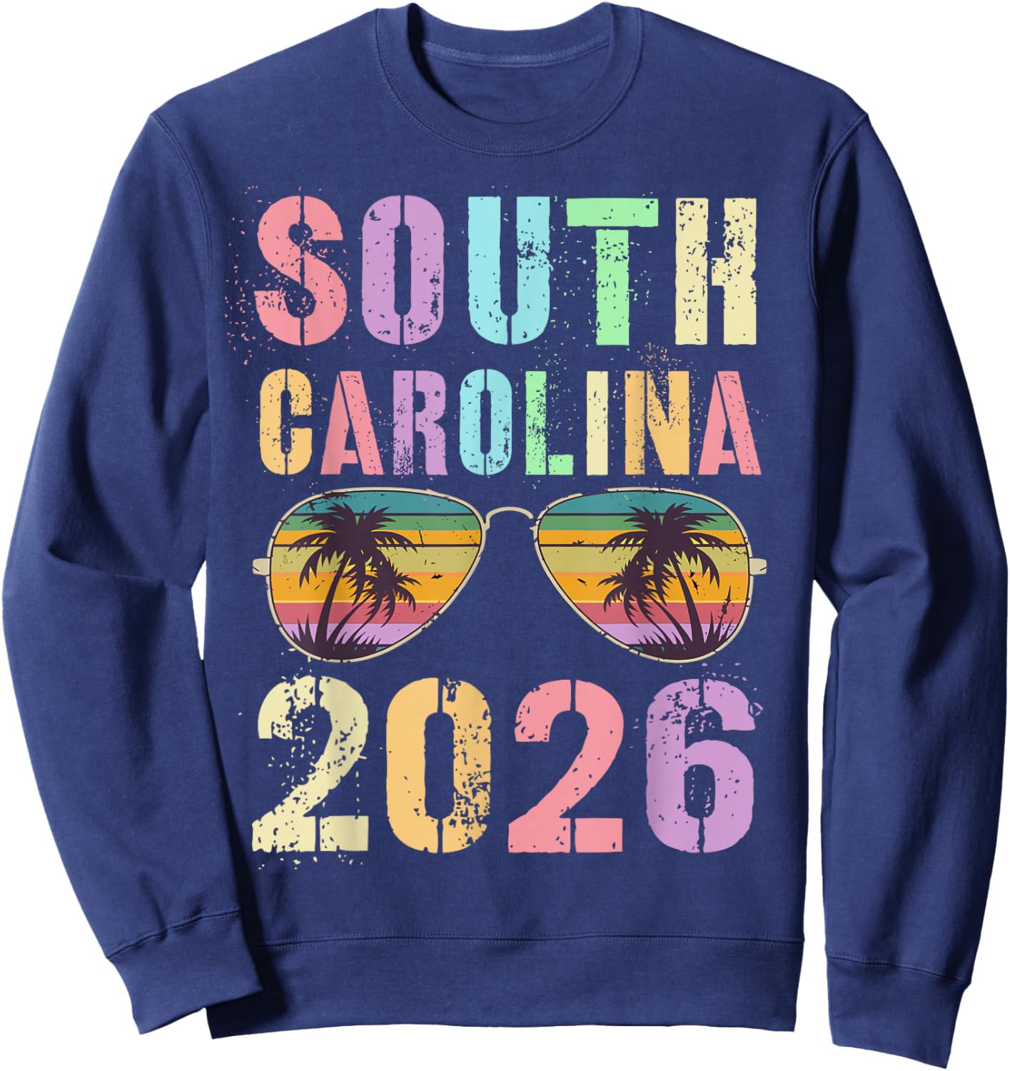 Cute South Carolina 2026 Vacay Travel Vacation All Girls Sweatshirt - Sweatshirt | Navy