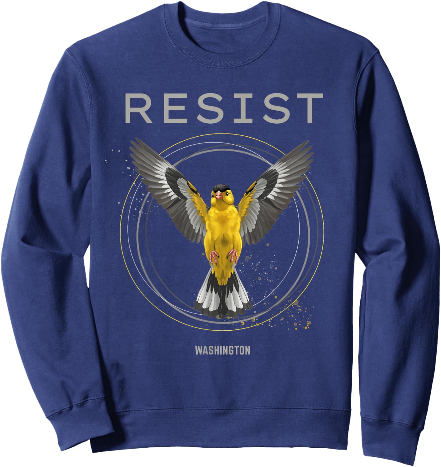 Washington Resist 2026 Rebel Alliance American Goldfinch Sweatshirt - Sweatshirt | Navy