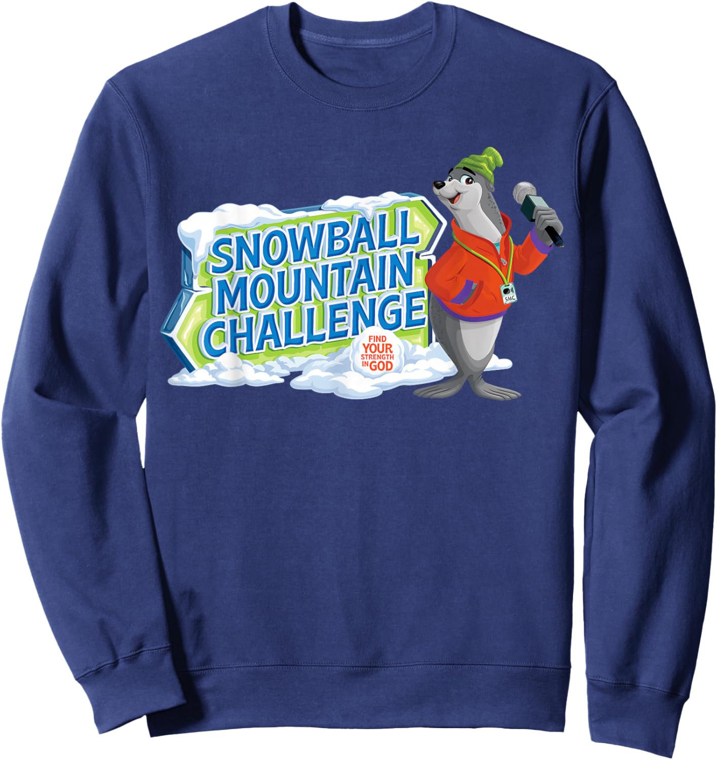 Snowball Mountain Challenge VBS 2026 Vacation Bible School Sweatshirt - Sweatshirt | Navy