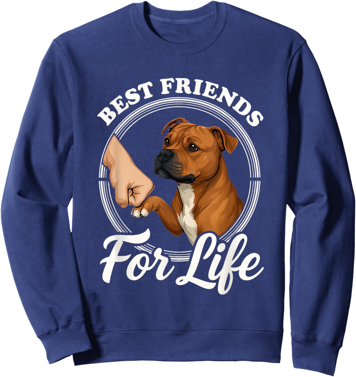 Staffordshire Bull Terrier Lover Beautiful Bull Terrier Sweatshirt - Sweatshirt | Navy