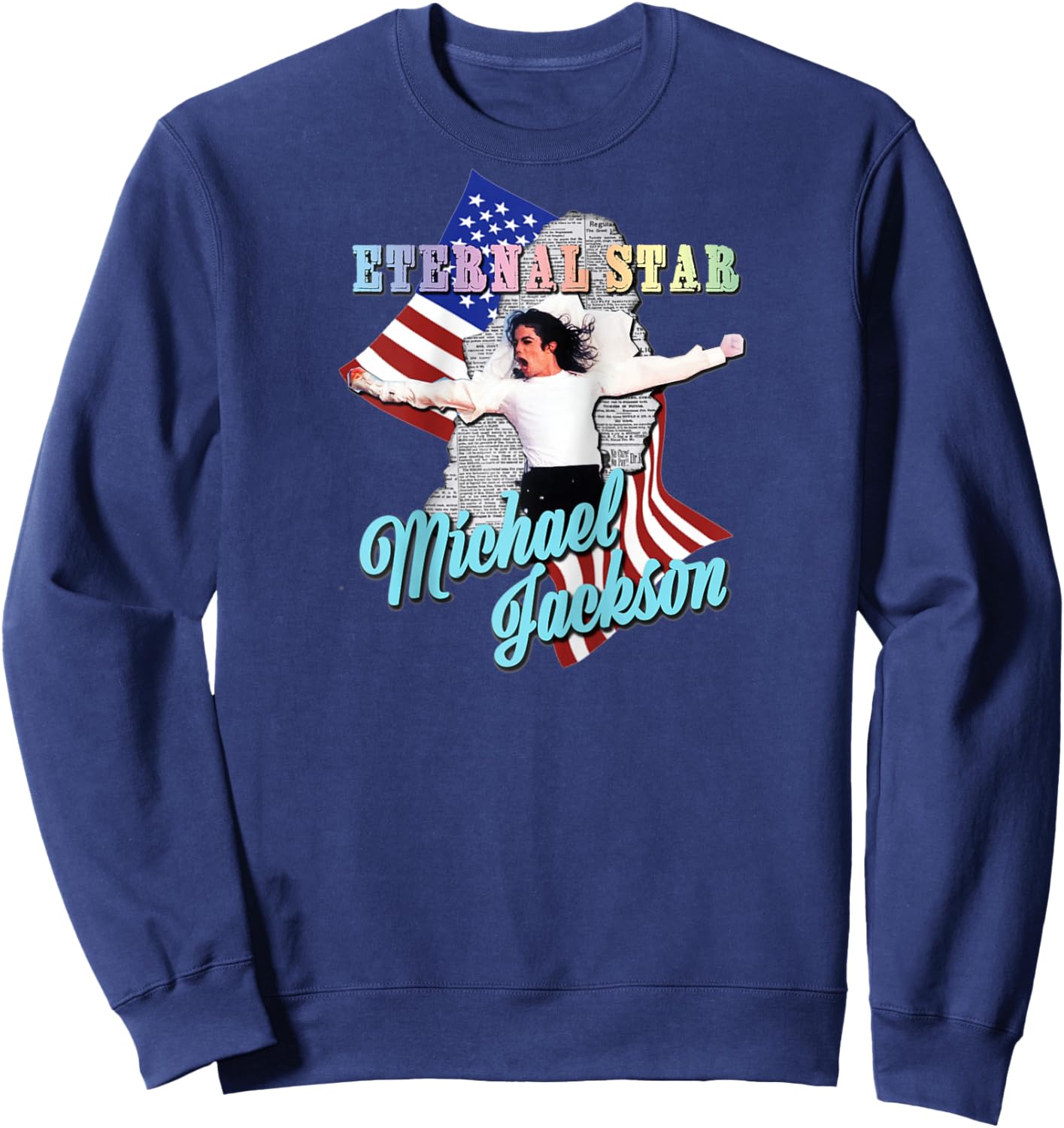 Michael Jackson 700 Raglan Baseball Sweatshirt - Sweatshirt | Navy