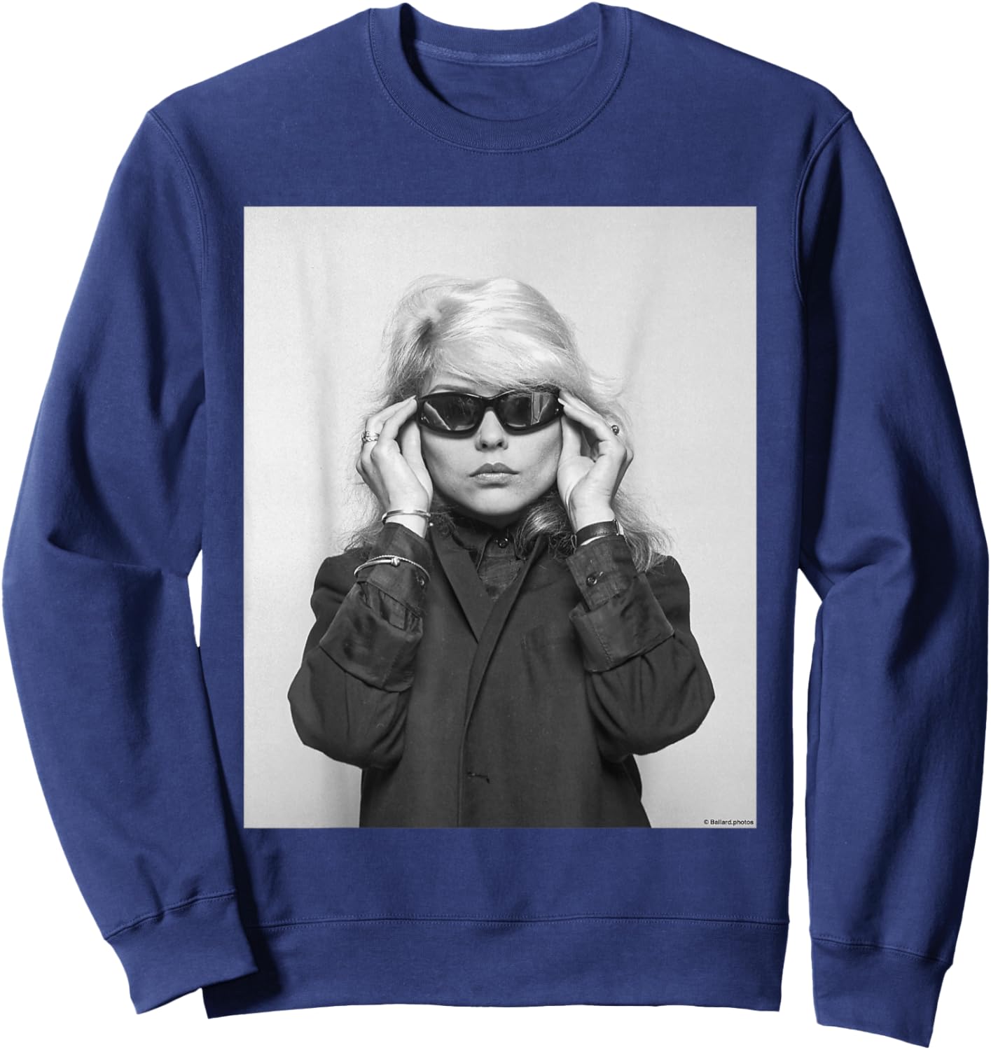 Blondie Debbie Harry New Wave Pop Singer by Allan Ballard Sweatshirt - Sweatshirt | Navy