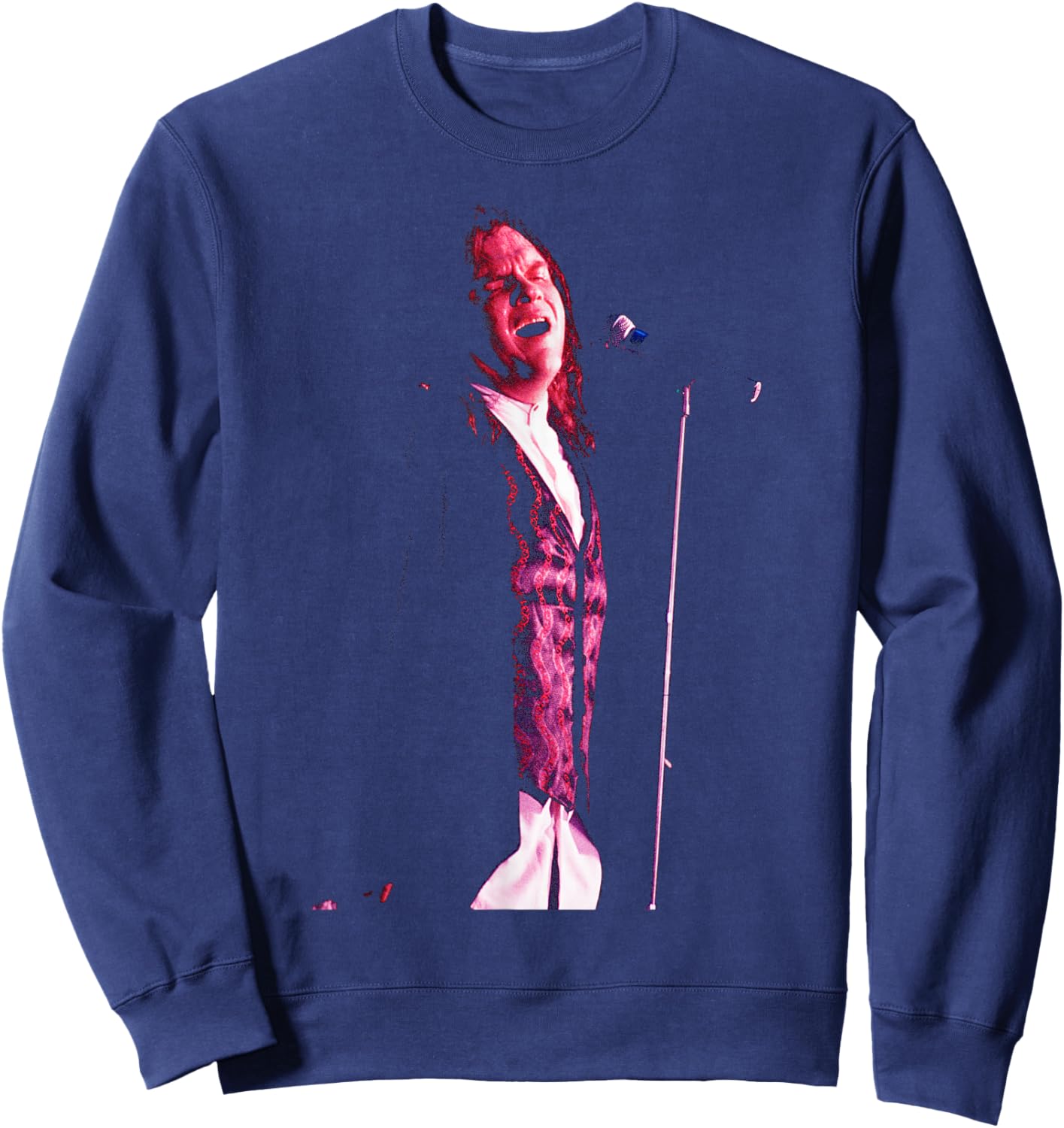 I'd Do Anything for Love Singer Meat Loaf Everything Louder Sweatshirt - Sweatshirt | Navy