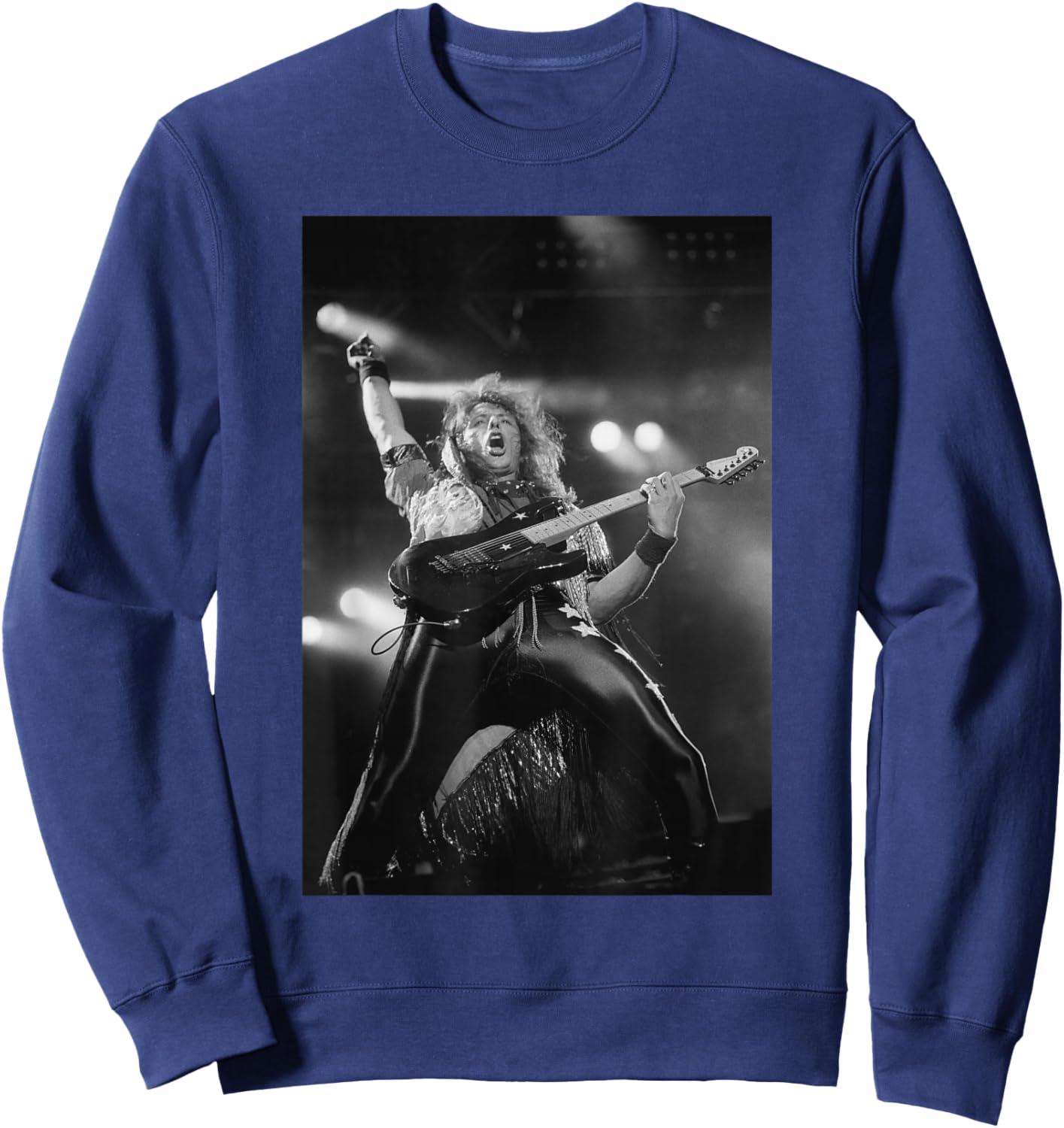 Bon Jovi Monsters of Rock Fest Richie Sambora 1987 Sweatshirt - Sweatshirt | Navy